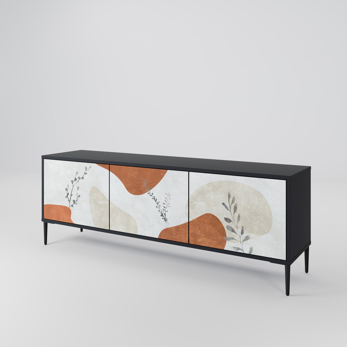 TRANQUIL TWIG Třídveřový TV stolek