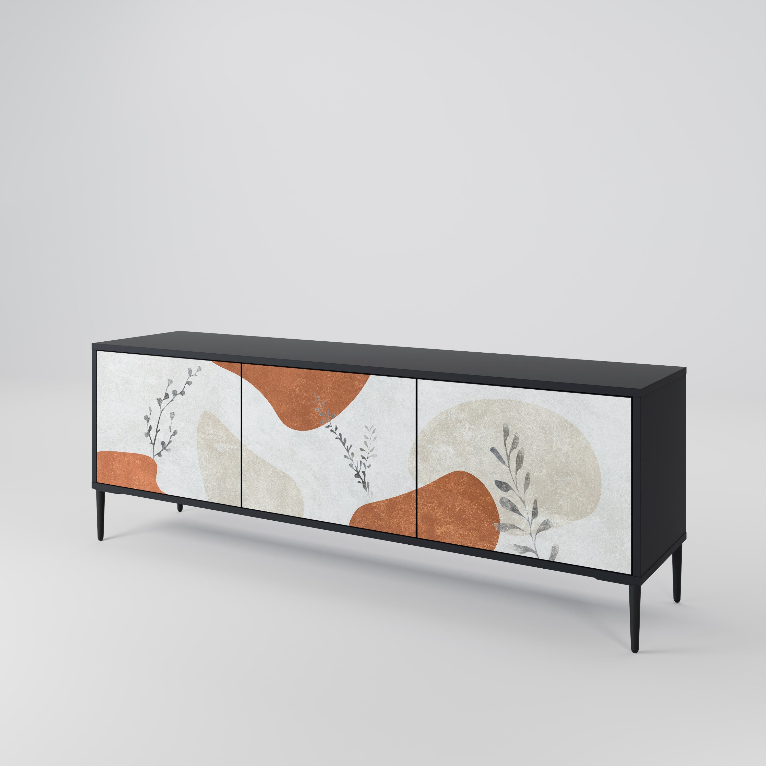 TRANQUIL TWIG Třídveřový TV stolek