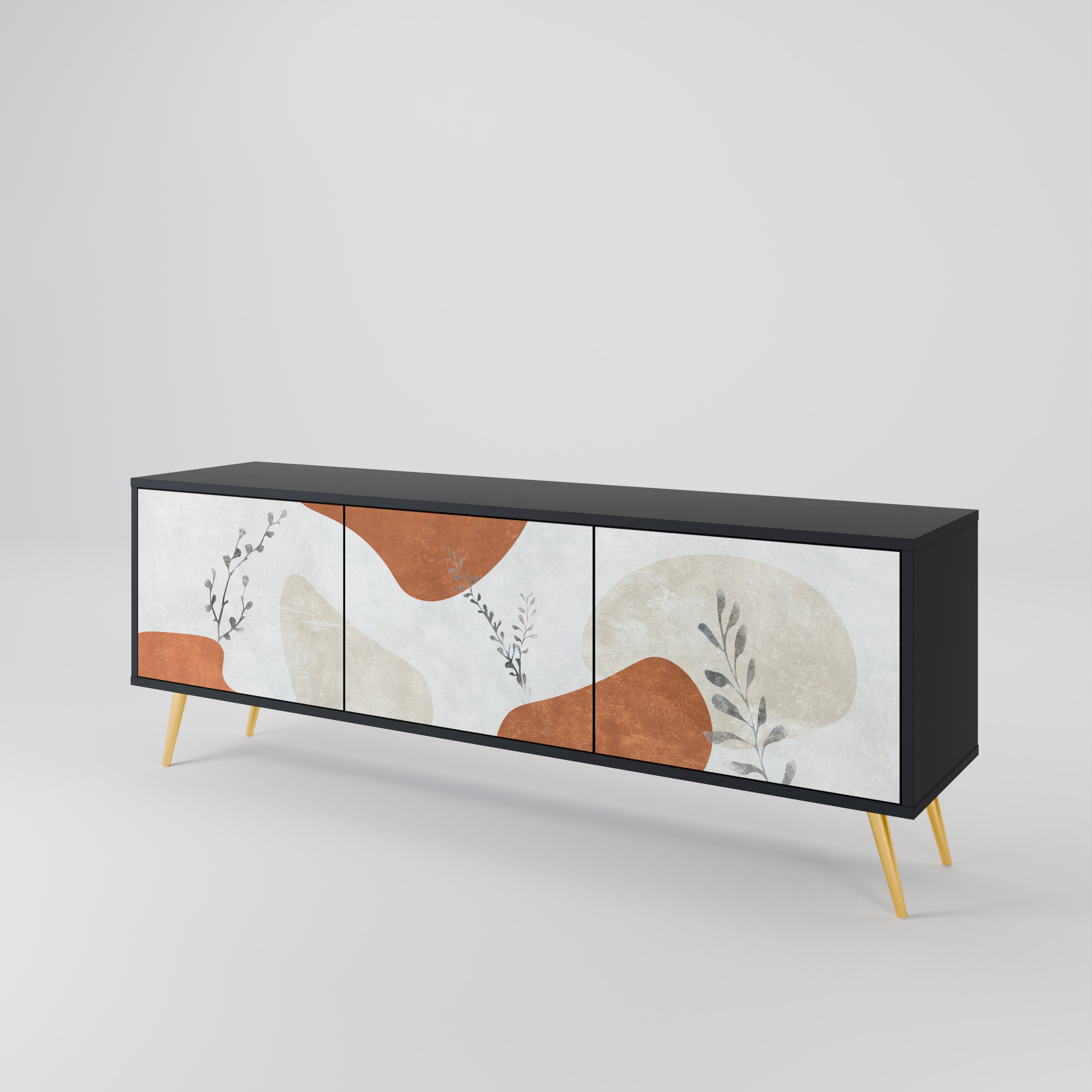 TRANQUIL TWIG Třídveřový TV stolek