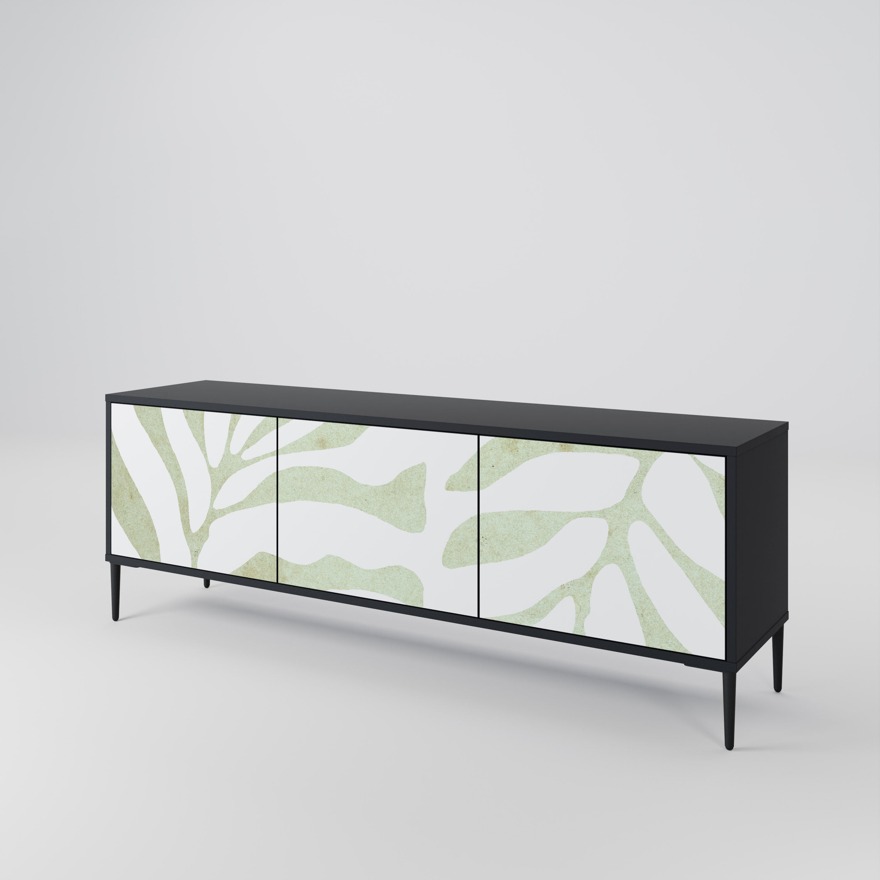 BOTANICAL SPARK Třídveřový TV stolek