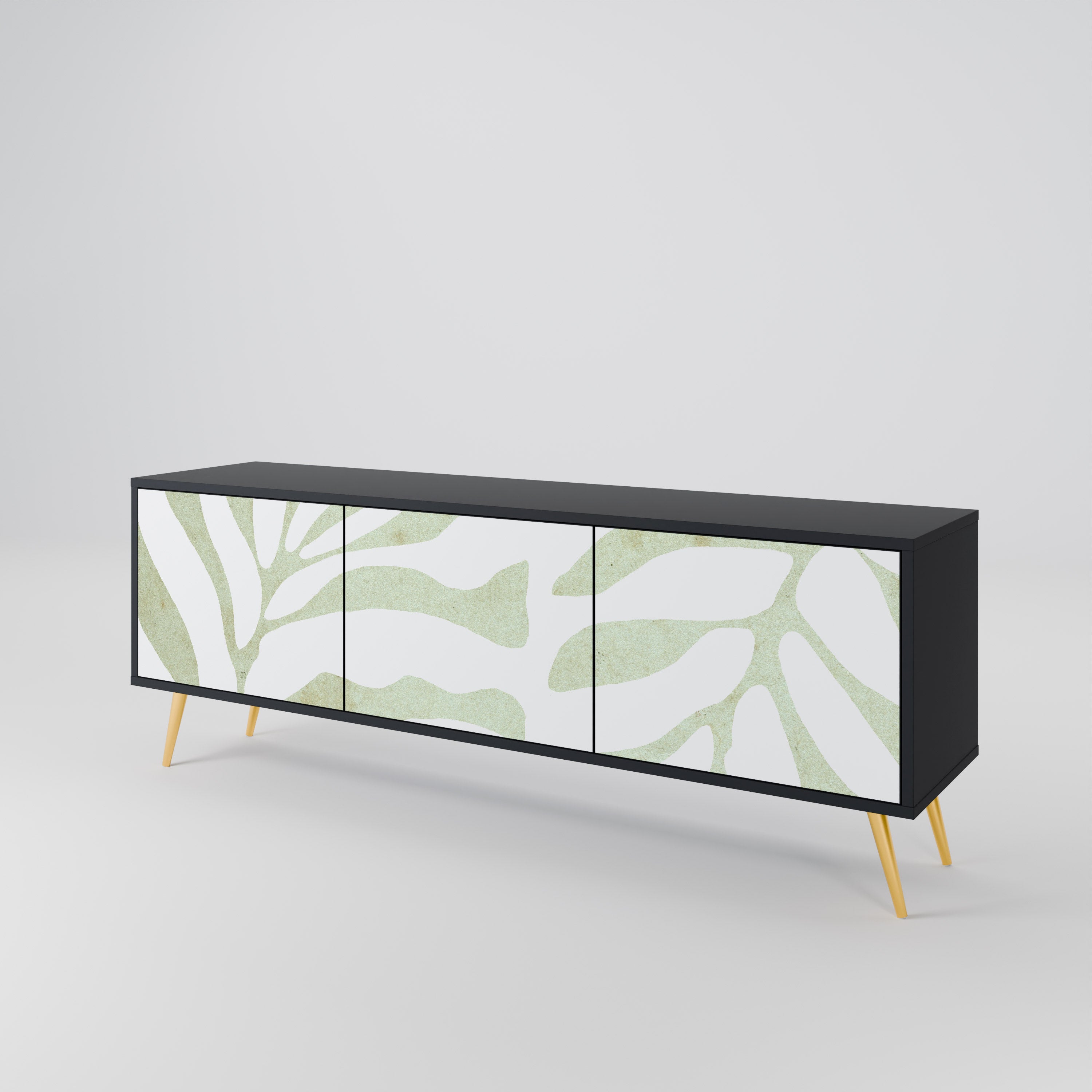 BOTANICAL SPARK Třídveřový TV stolek
