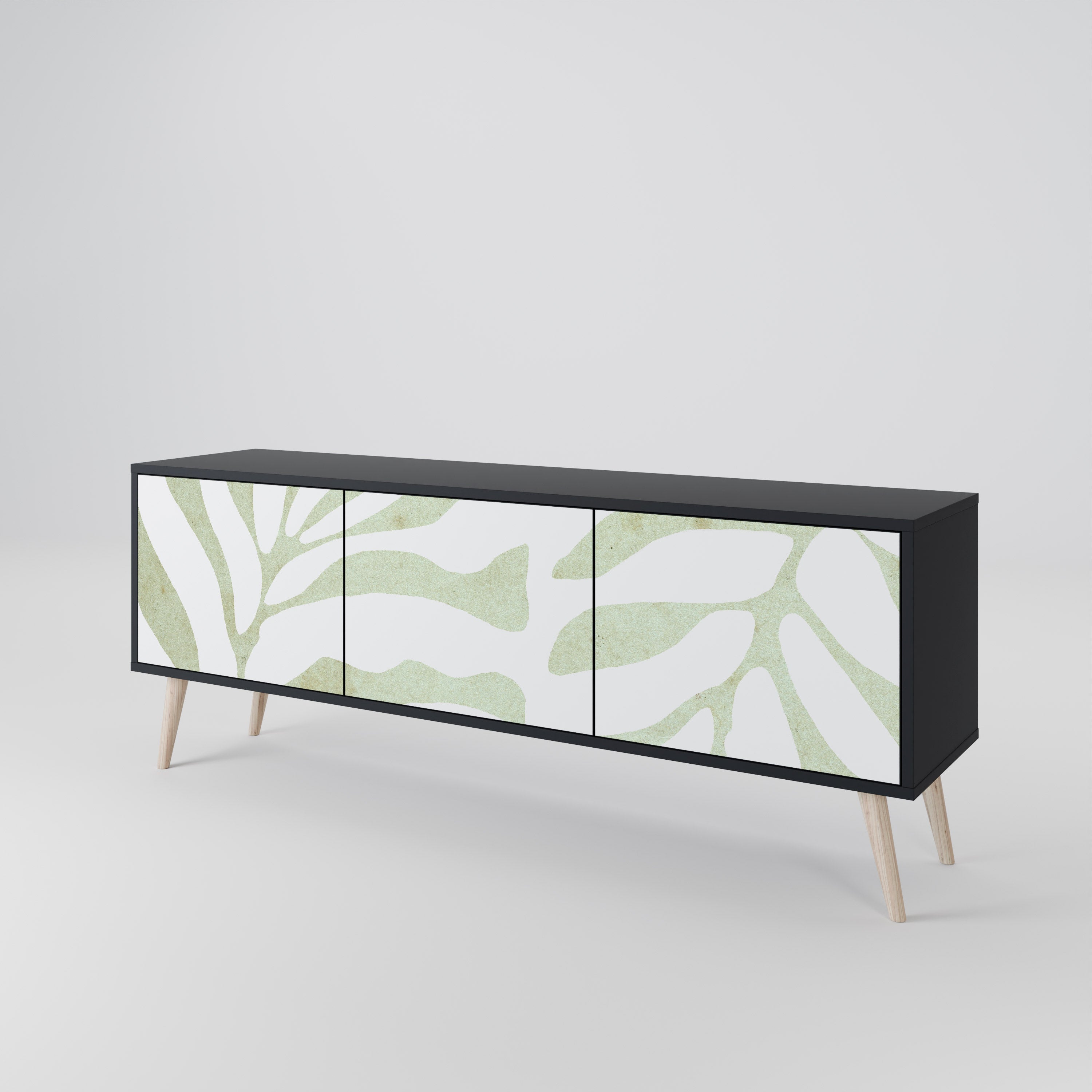 BOTANICAL SPARK Třídveřový TV stolek