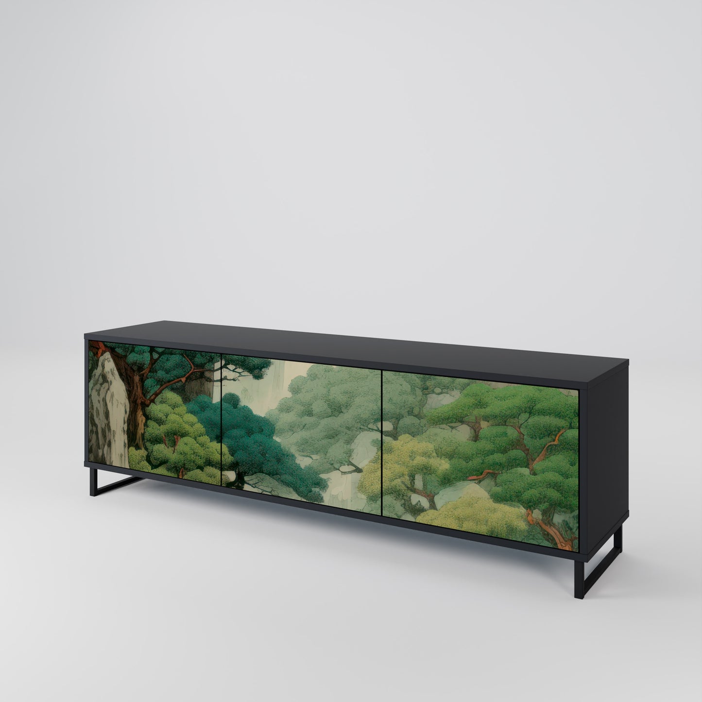 VERDURE ABYSS Třídveřový TV stolek