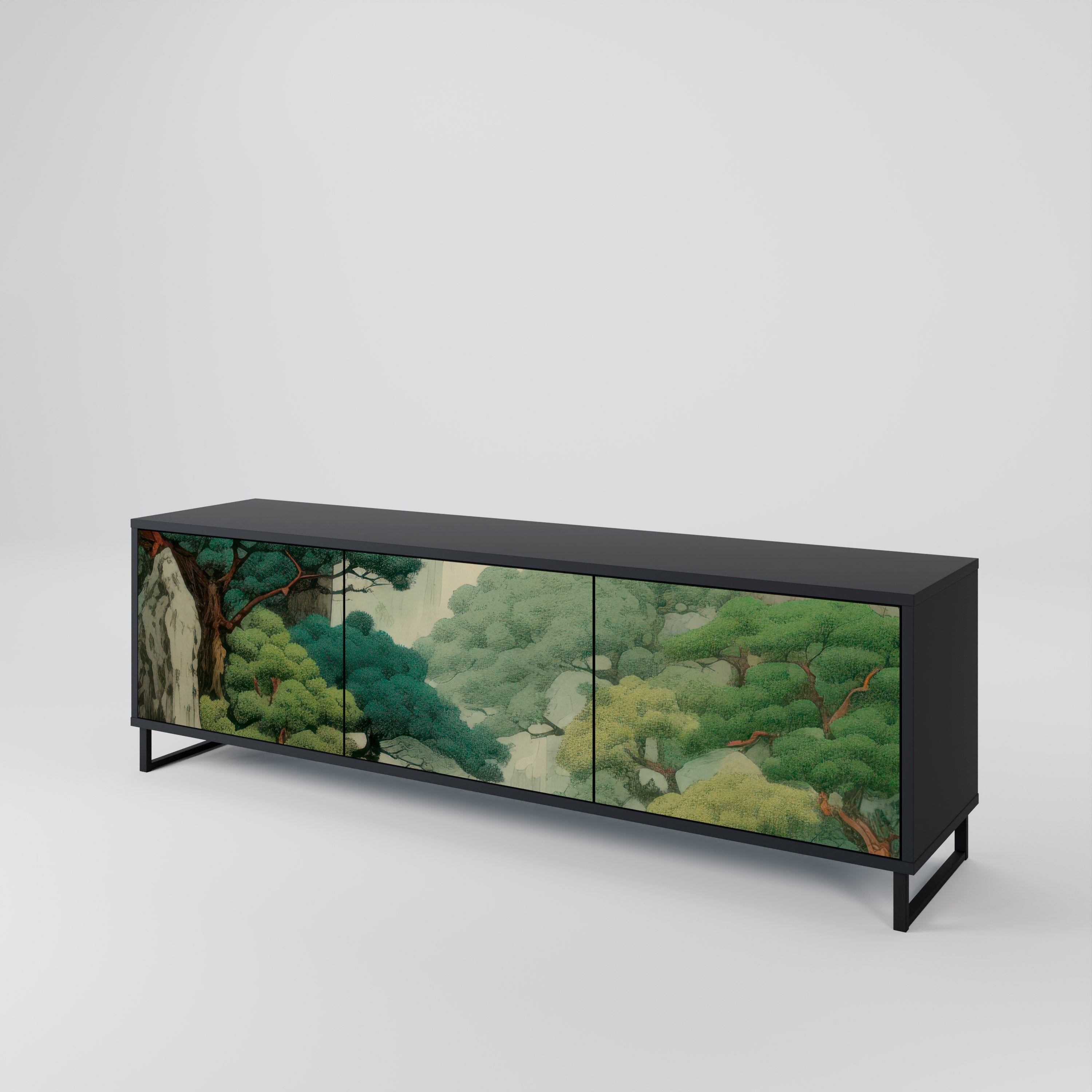 VERDURE ABYSS Třídveřový TV stolek