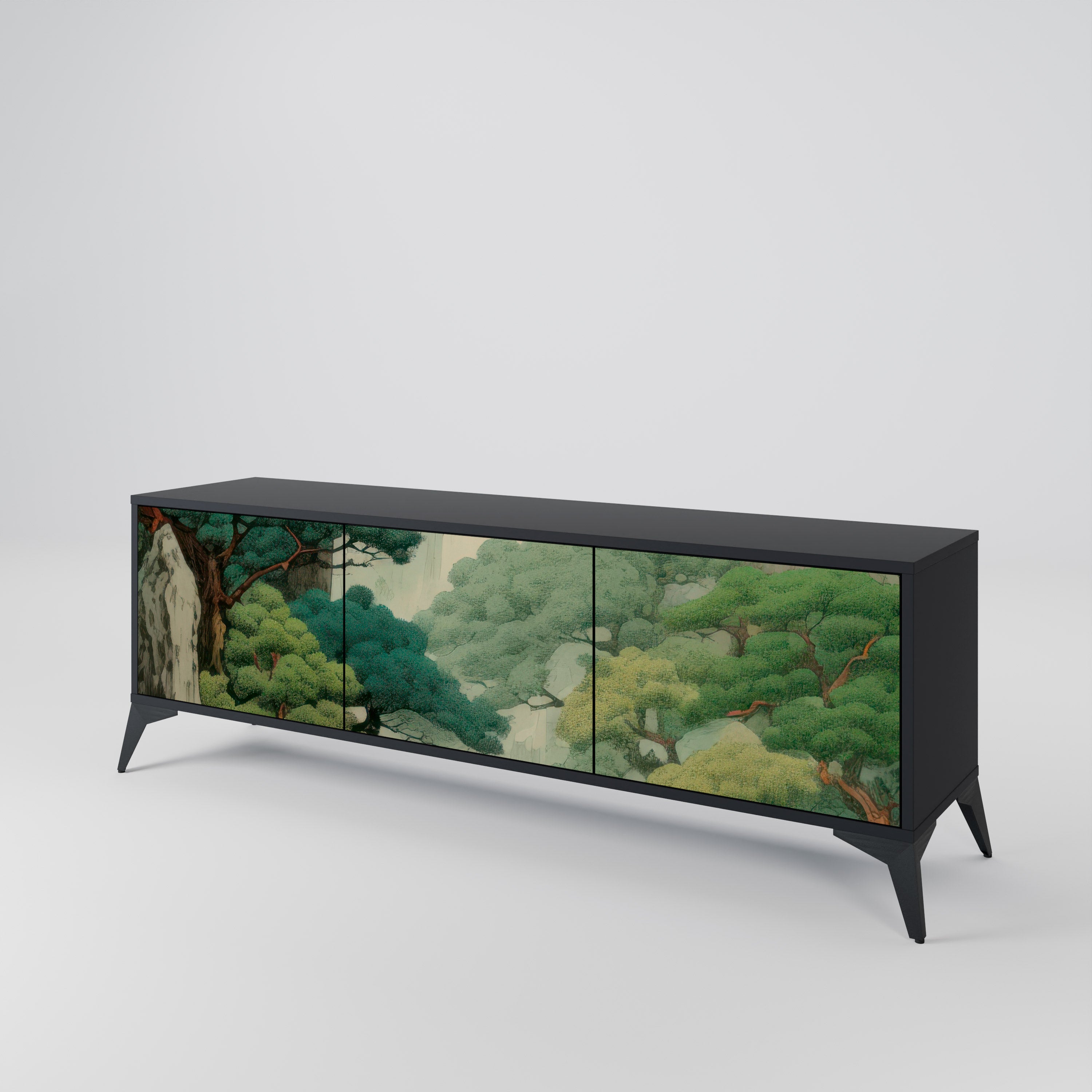 VERDURE ABYSS Třídveřový TV stolek