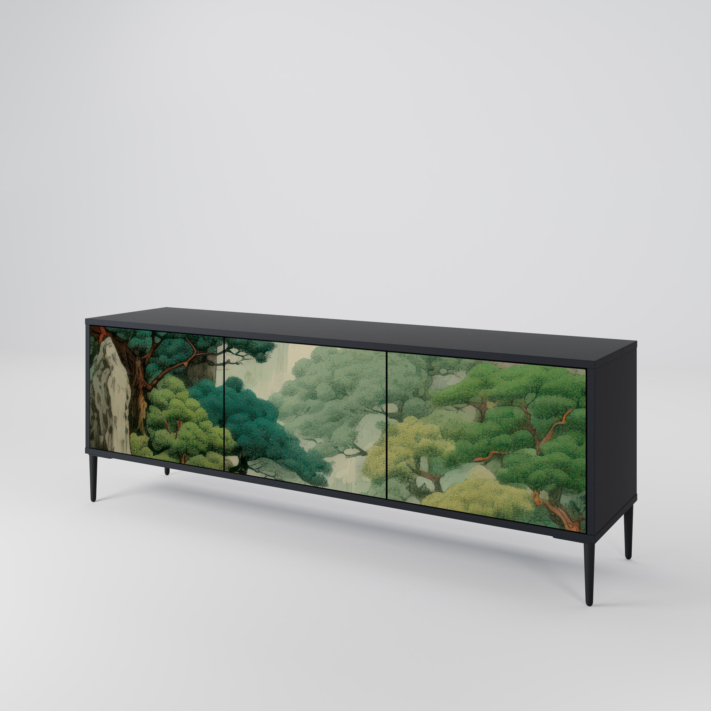 VERDURE ABYSS Třídveřový TV stolek