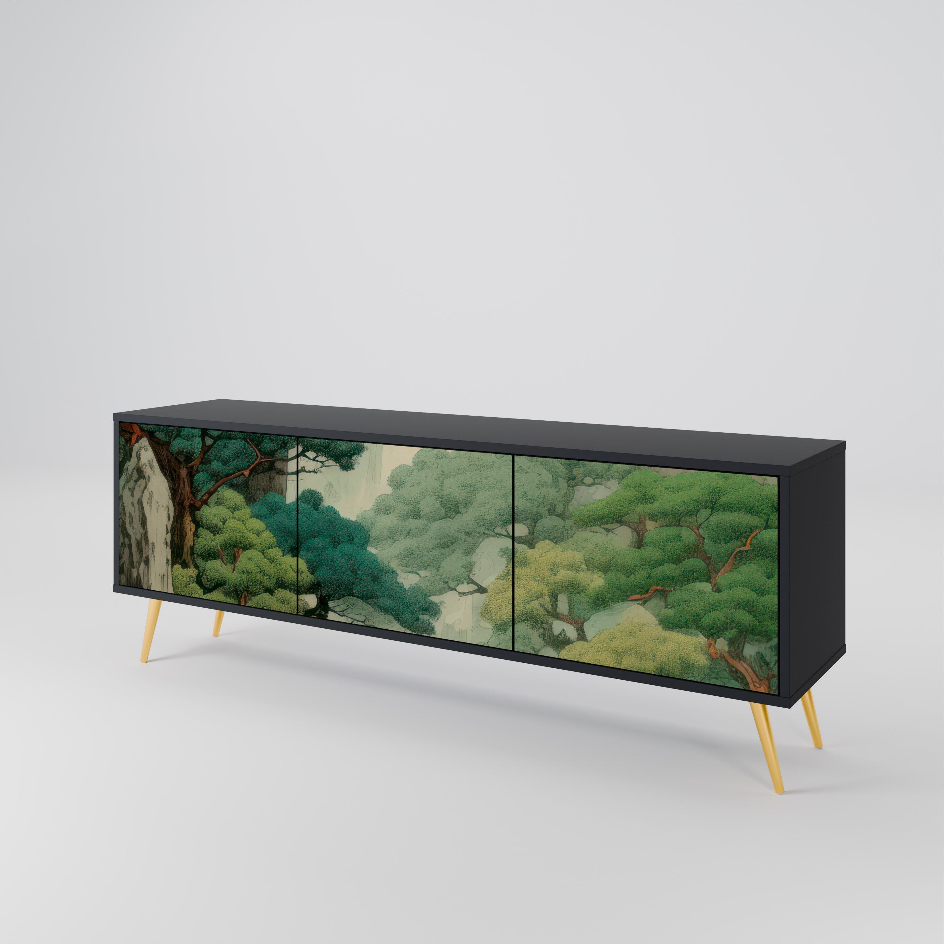 VERDURE ABYSS Třídveřový TV stolek