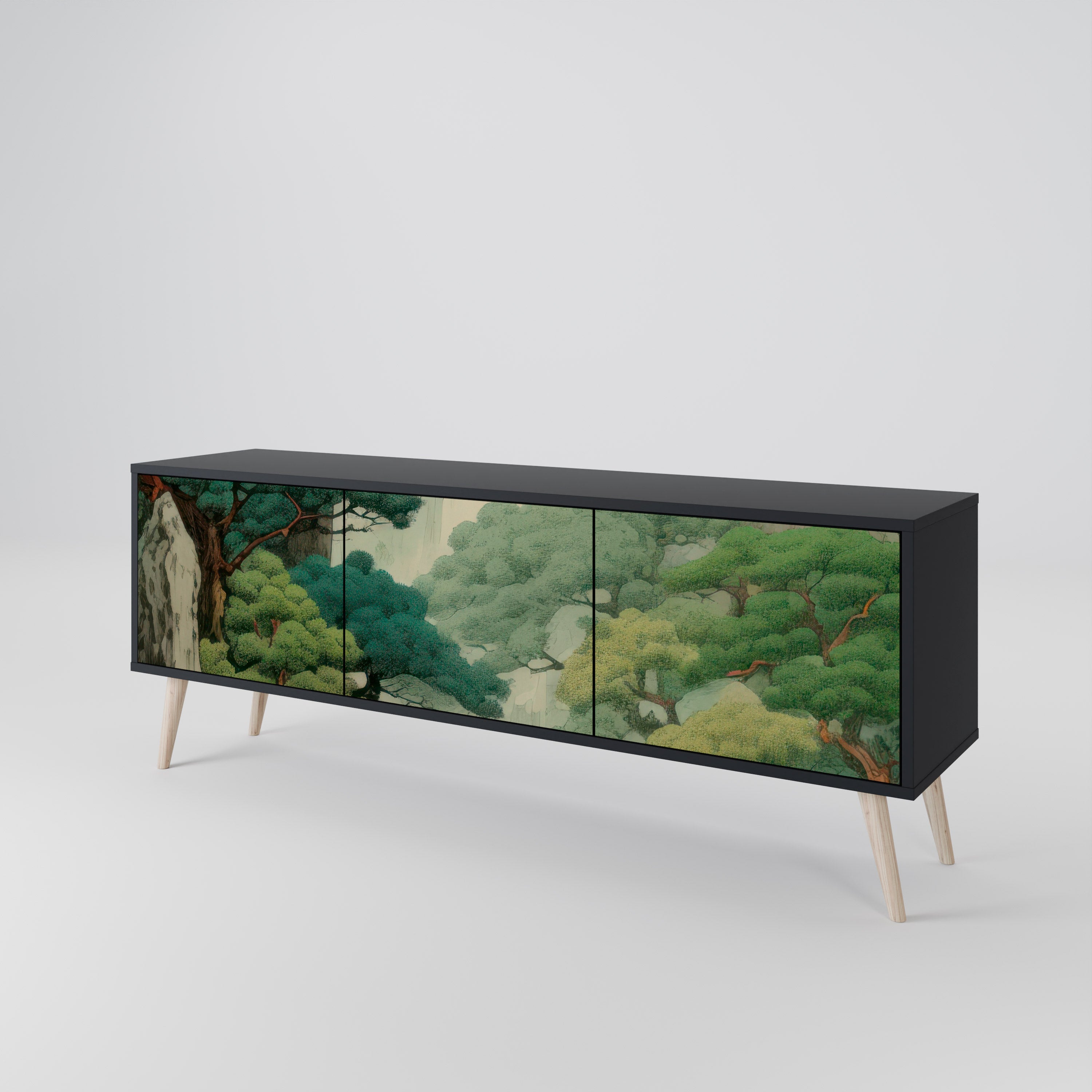 VERDURE ABYSS Třídveřový TV stolek
