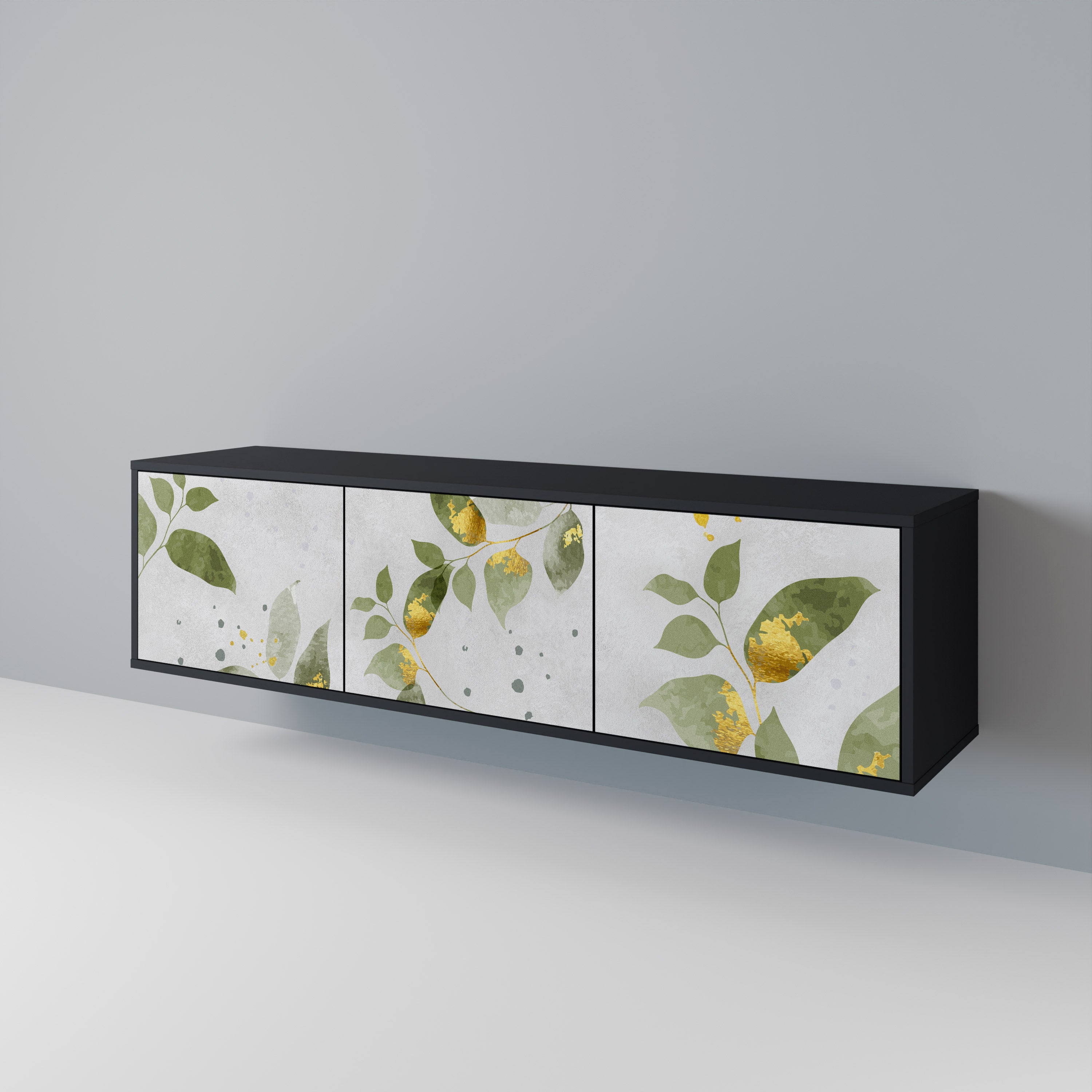 ELEGANT BOTANICS Třídveřový TV stolek