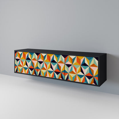 TESSELATE TREASURES Třídveřový TV stolek