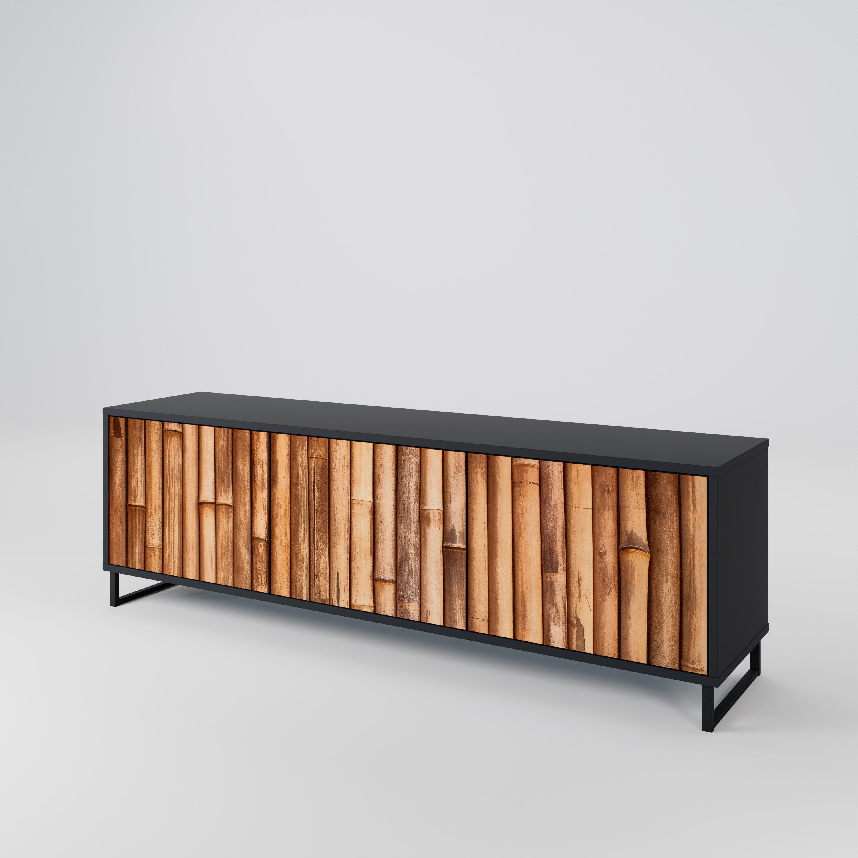 NATURAL WOOD Třídveřový TV stolek