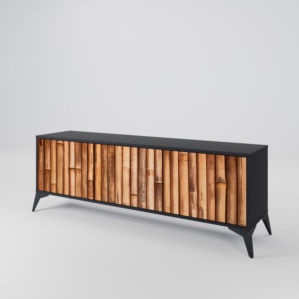 NATURAL WOOD Třídveřový TV stolek
