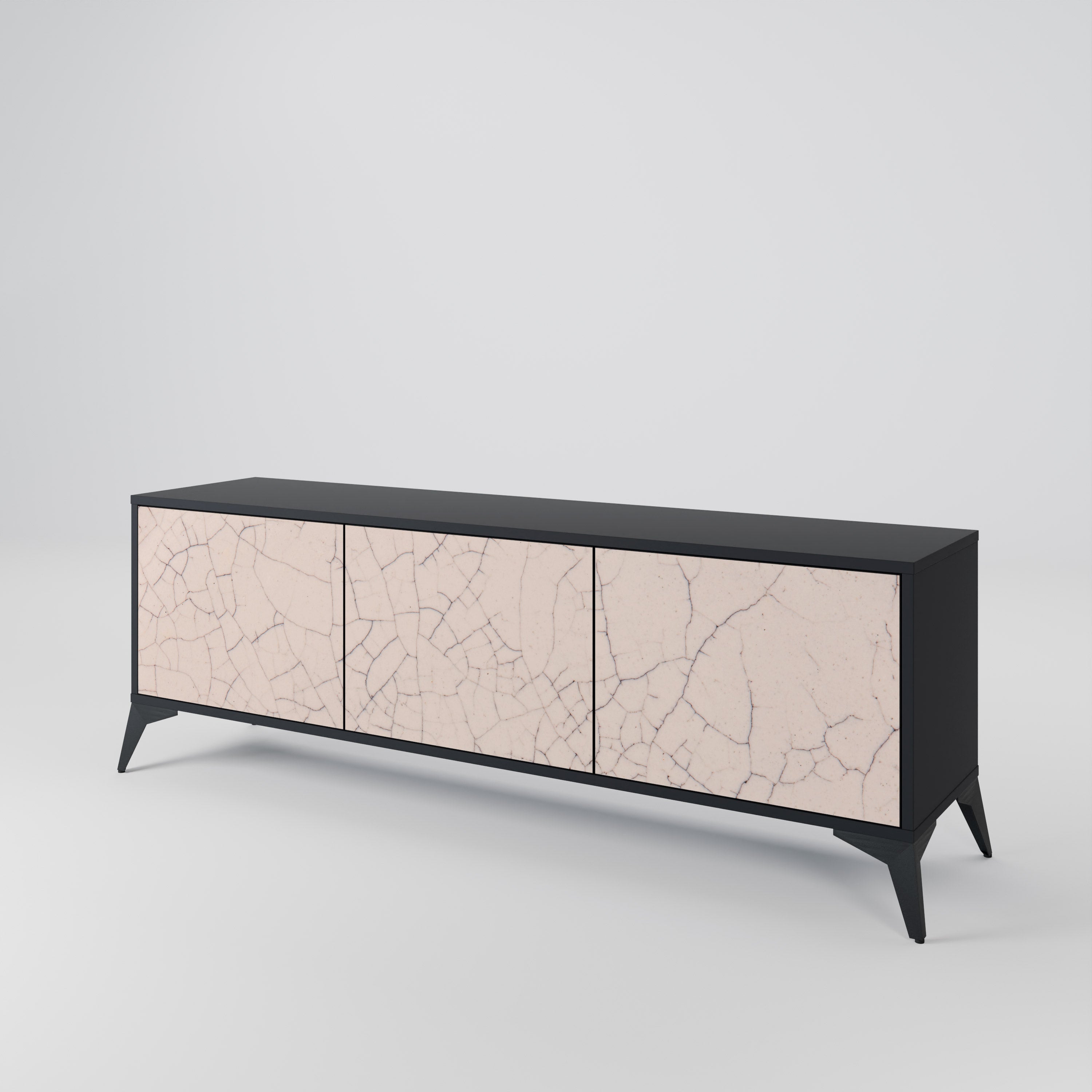 CERAMIC TEXTURE Třídveřový TV stolek