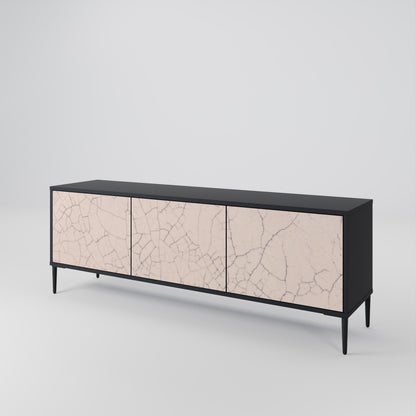 CERAMIC TEXTURE Třídveřový TV stolek