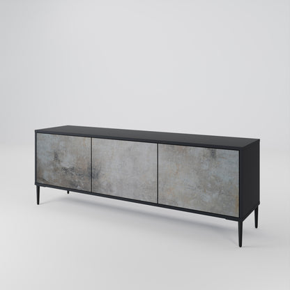 CONCRETE WALL Třídveřový TV stolek