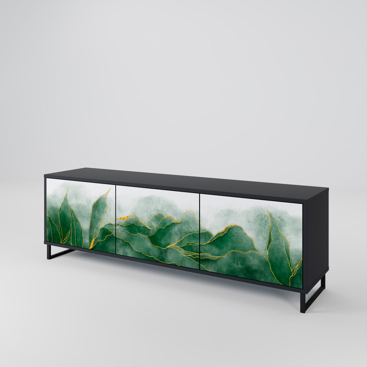 EXPENSIVE NATURE Třídveřový TV stolek