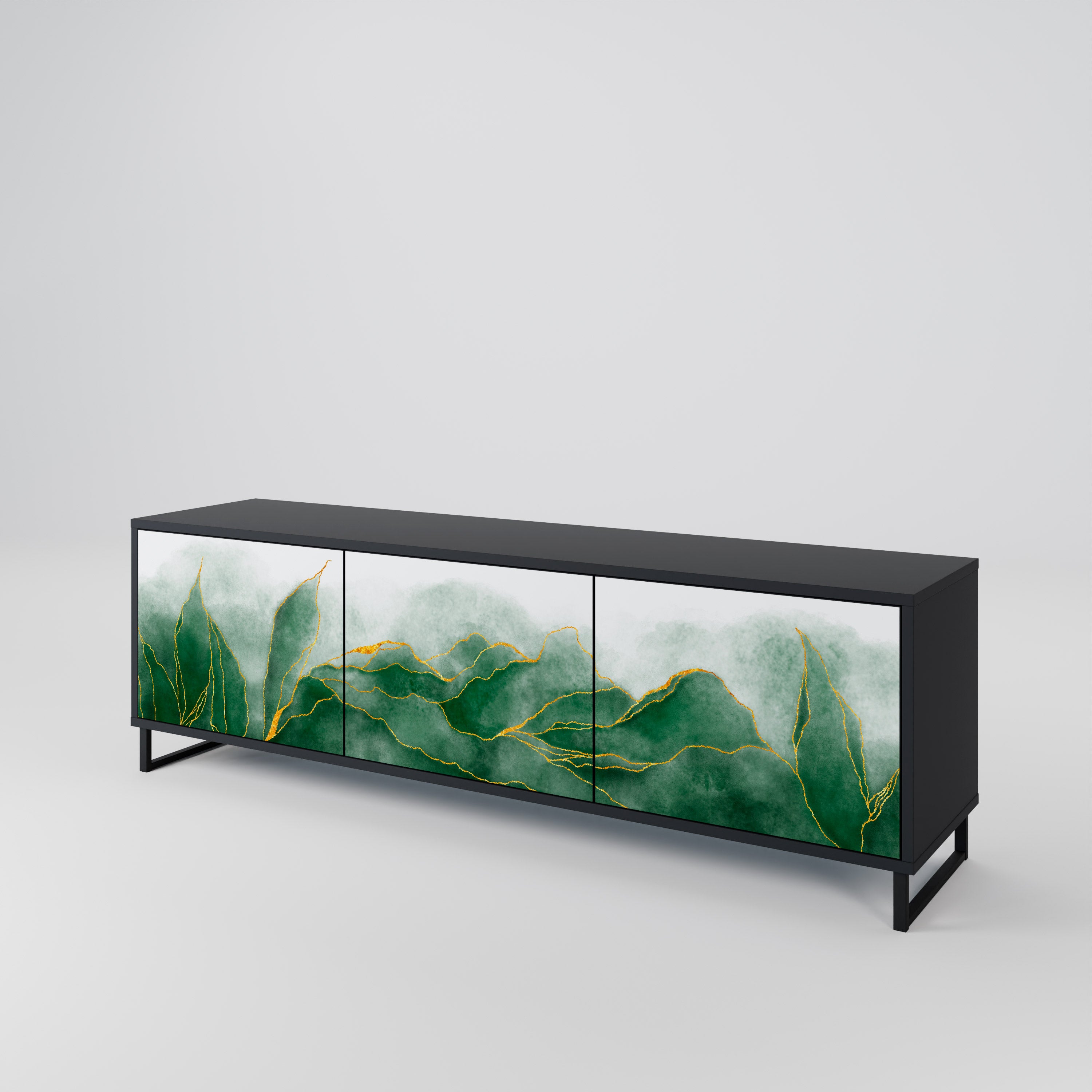 EXPENSIVE NATURE Třídveřový TV stolek