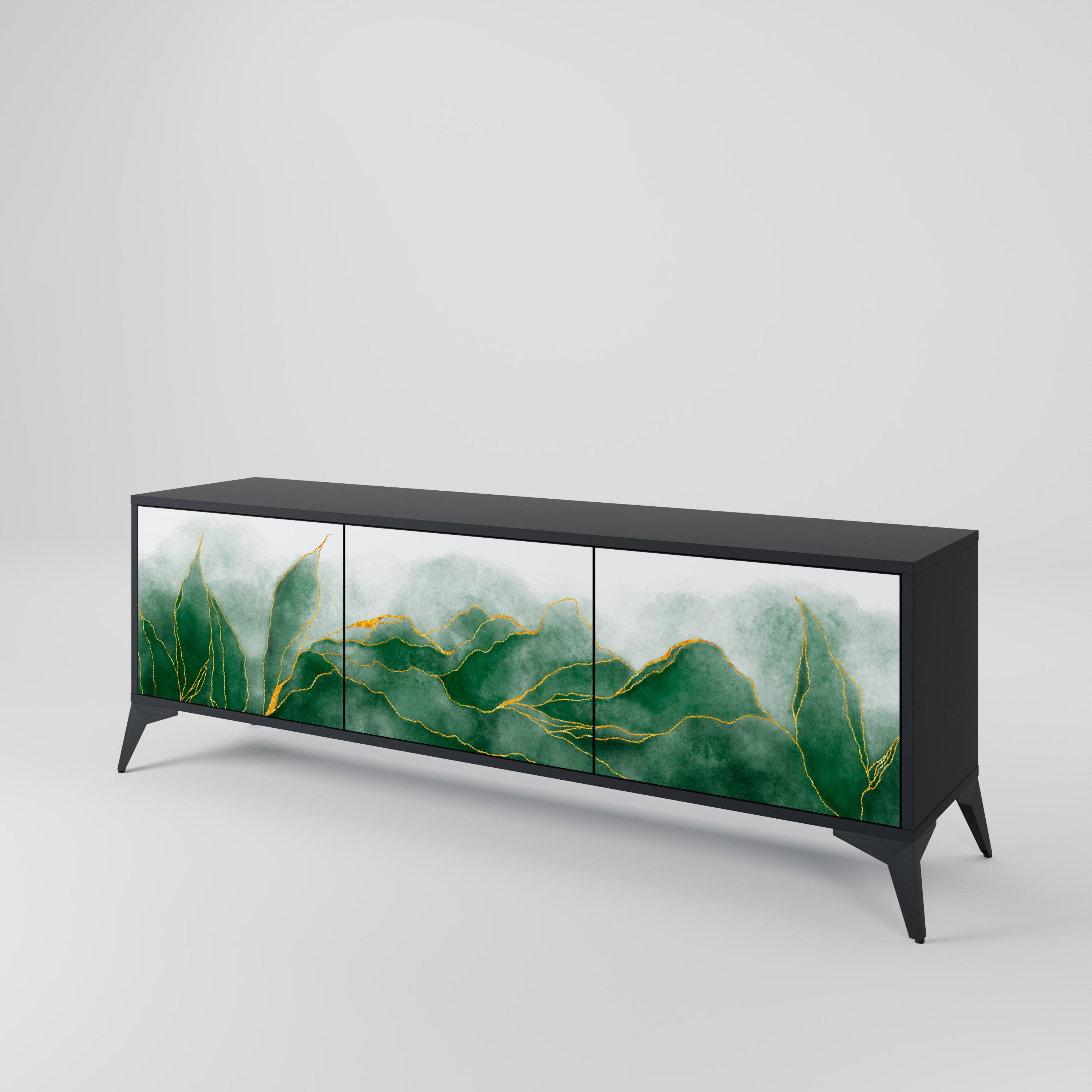 EXPENSIVE NATURE Třídveřový TV stolek