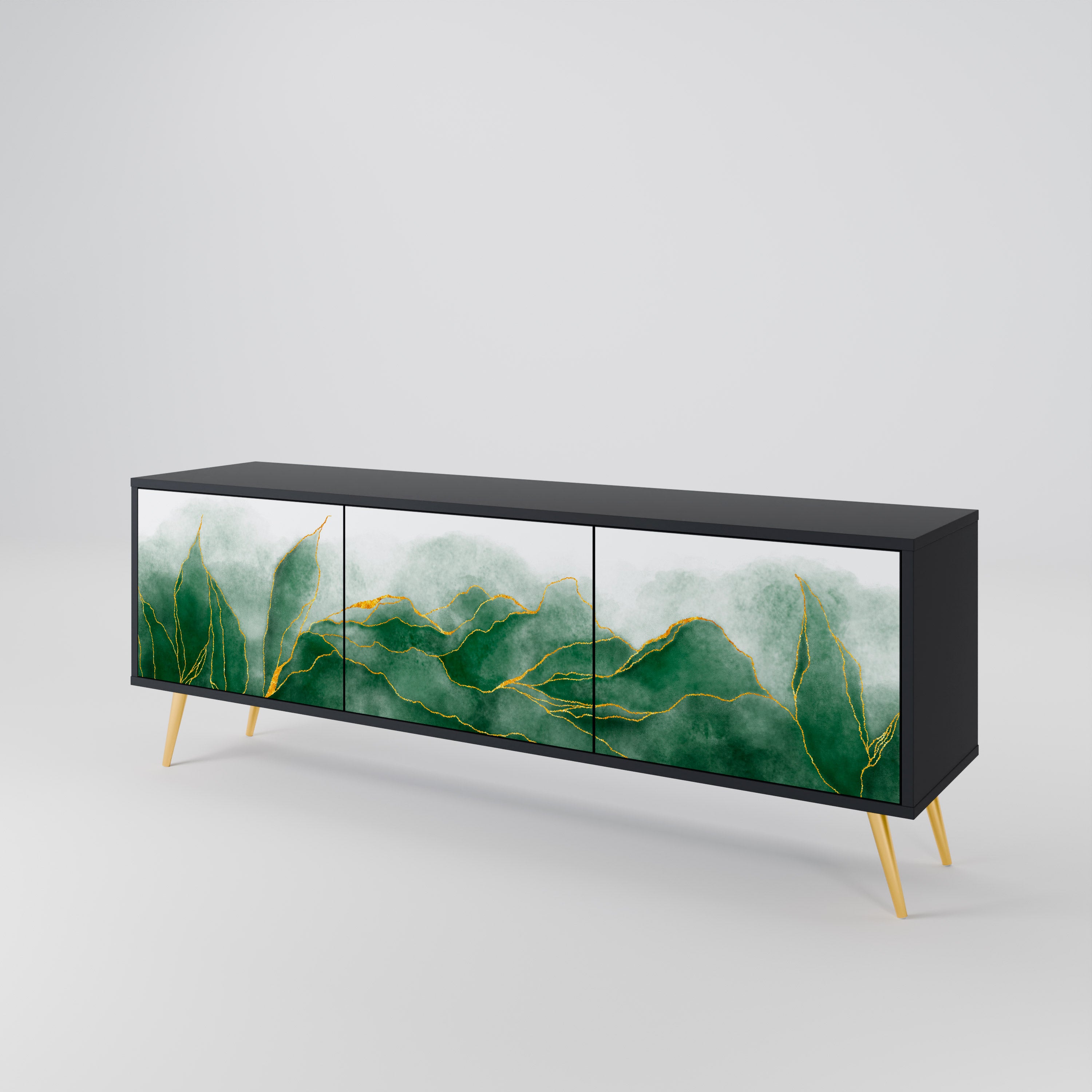 EXPENSIVE NATURE Třídveřový TV stolek