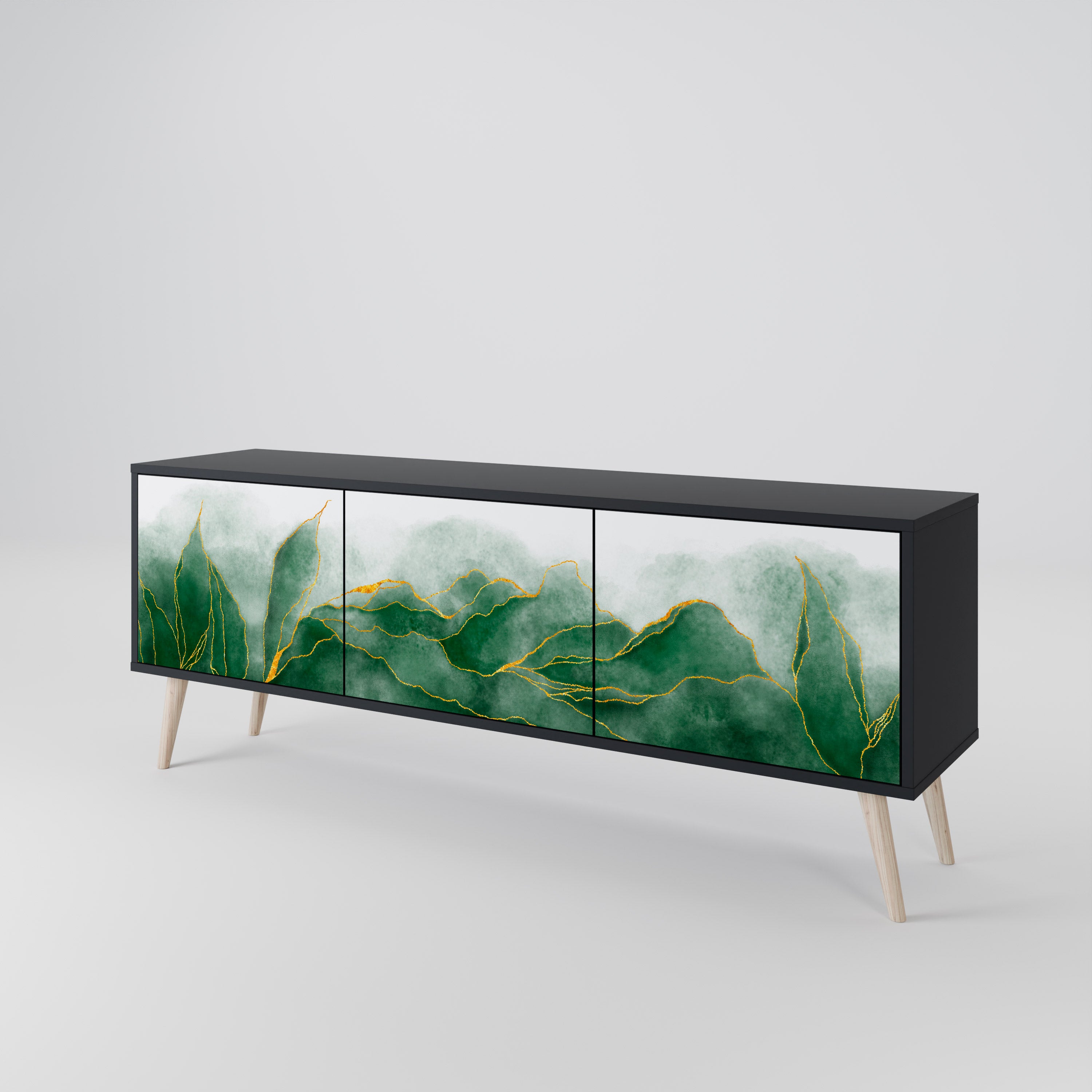 EXPENSIVE NATURE Třídveřový TV stolek