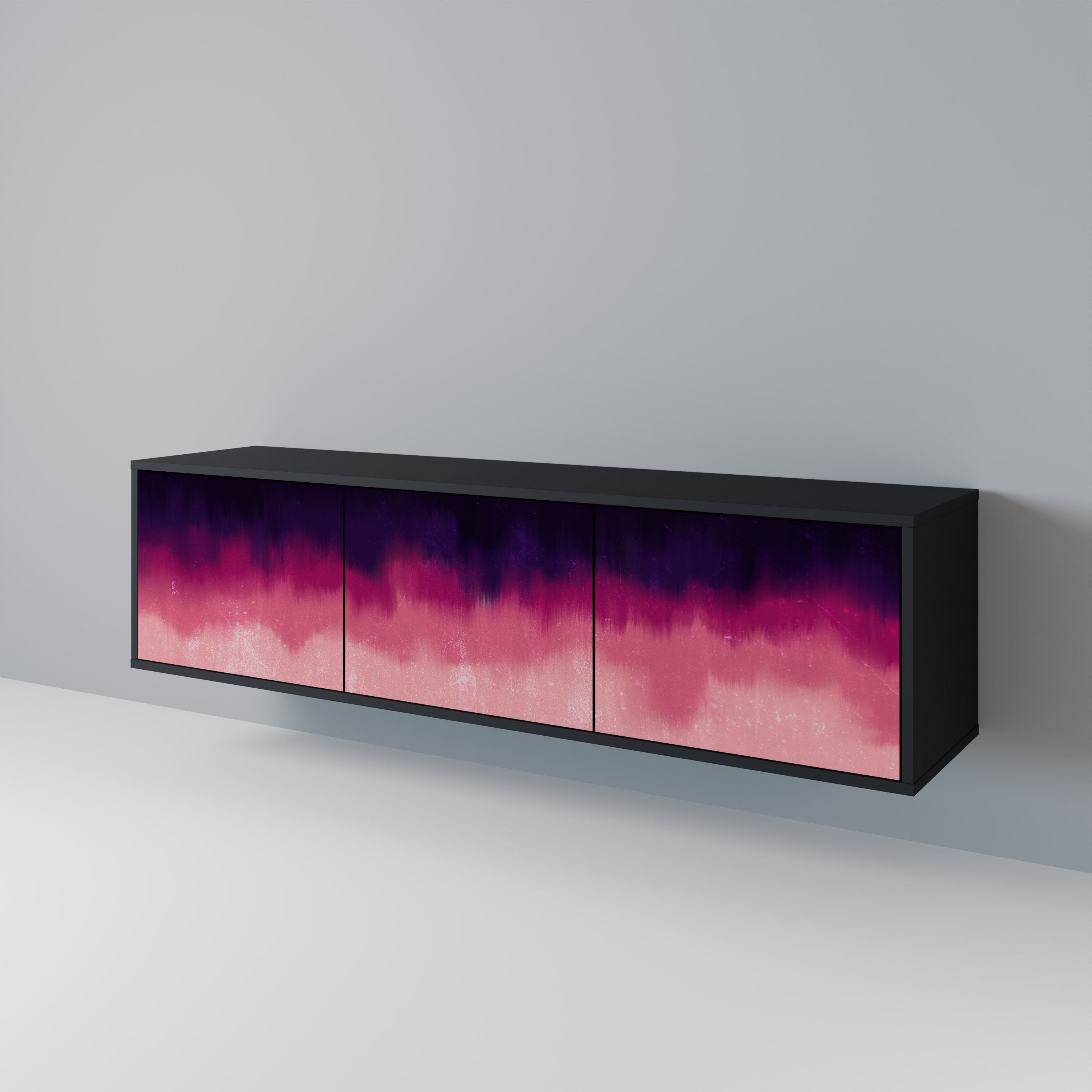 AURORA BOREALIS Třídveřový TV stolek
