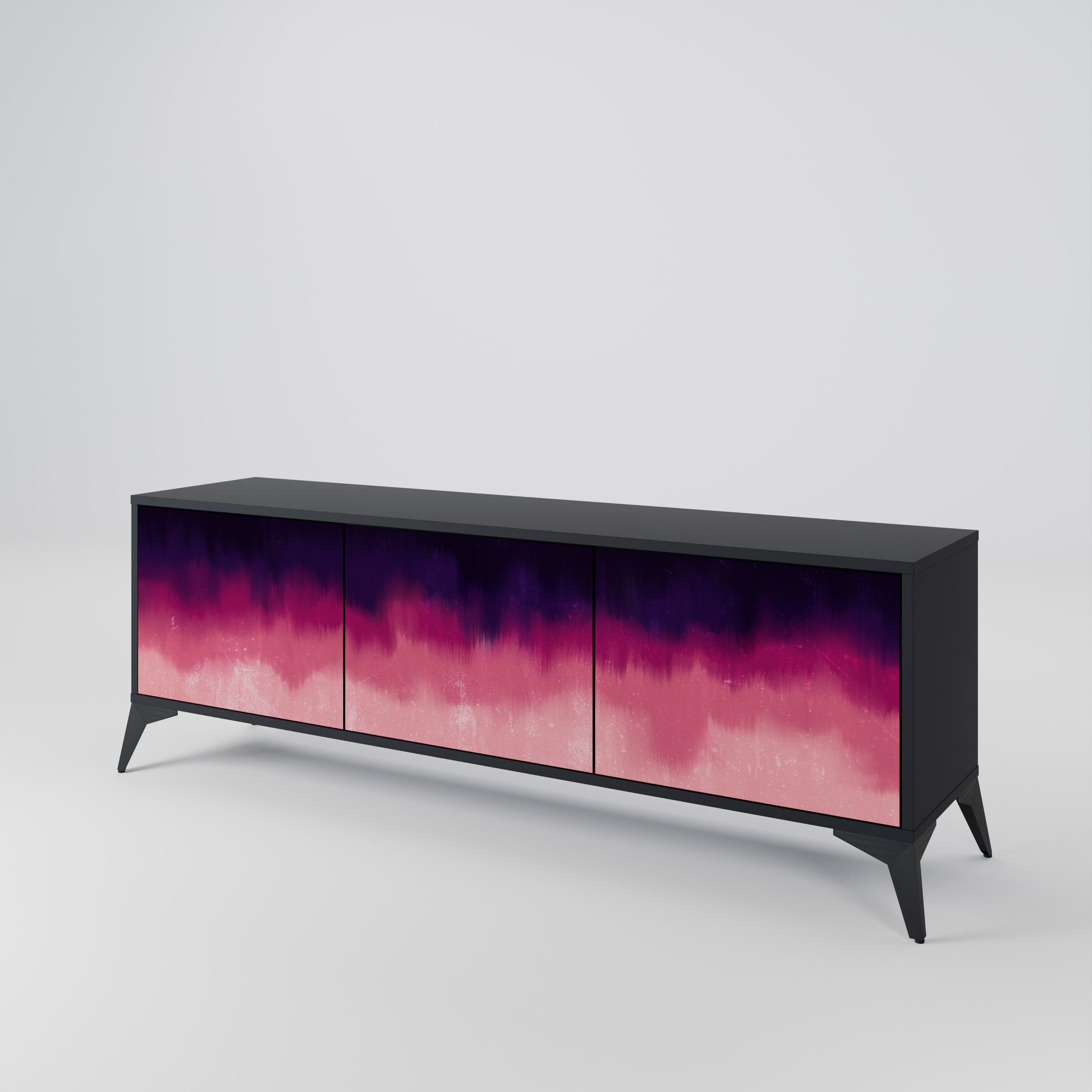 AURORA BOREALIS Třídveřový TV stolek