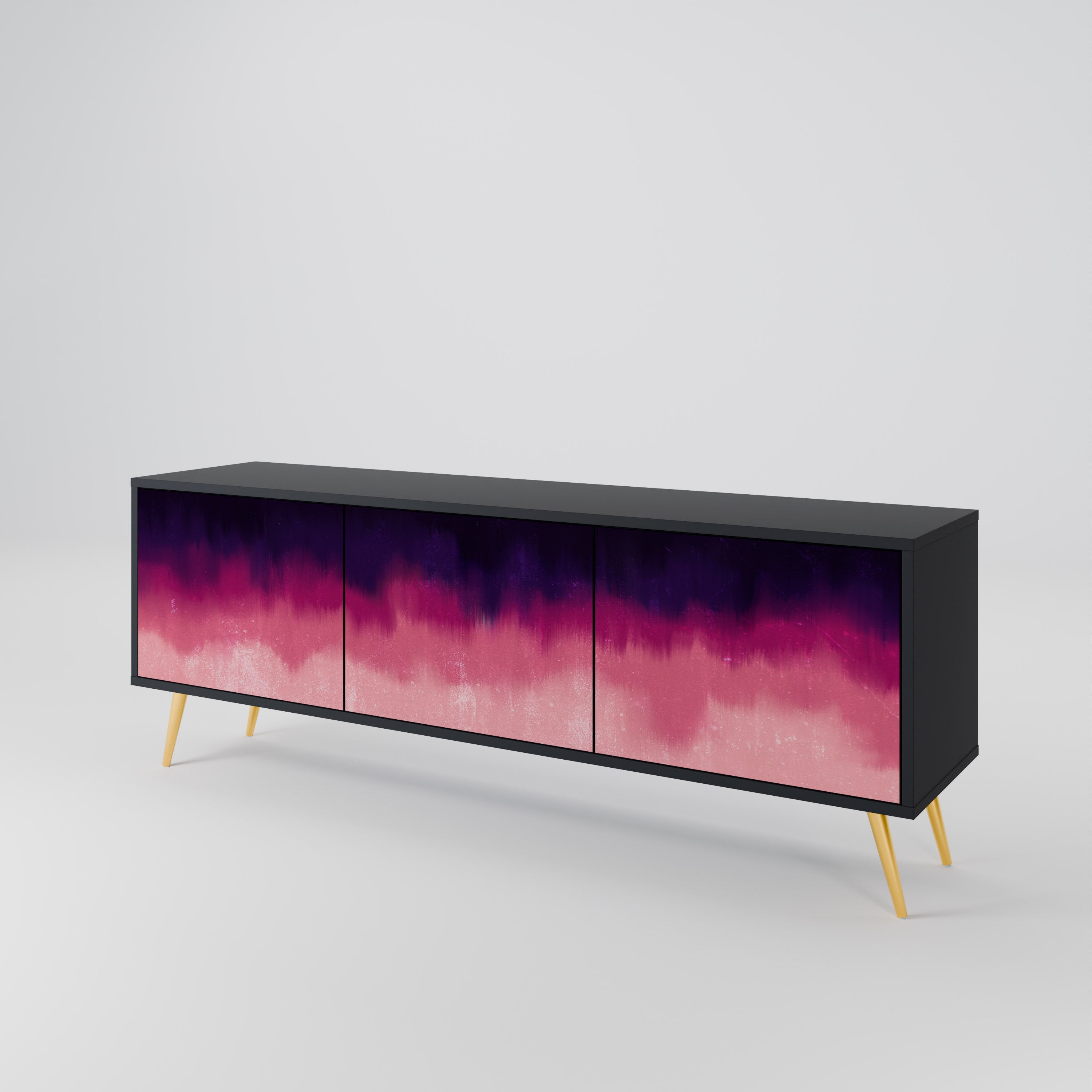 AURORA BOREALIS Třídveřový TV stolek