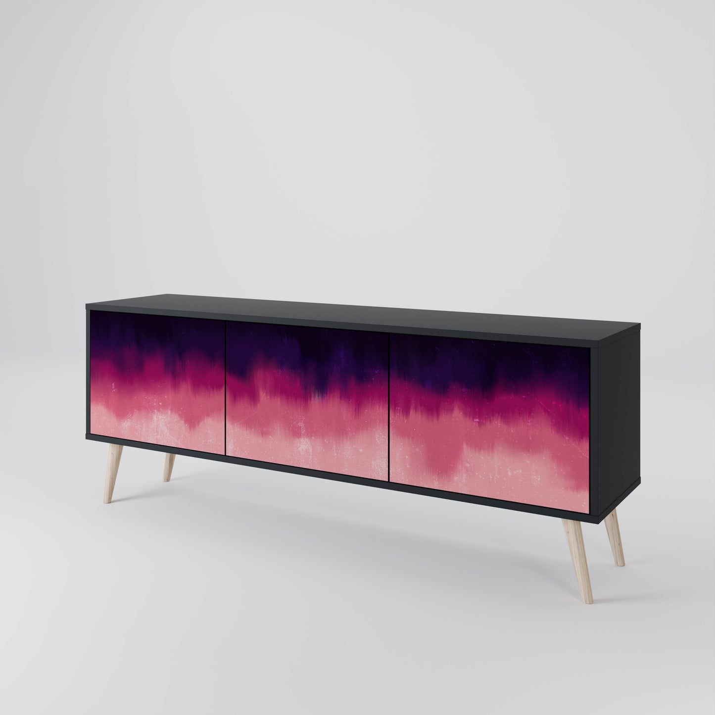 AURORA BOREALIS Třídveřový TV stolek