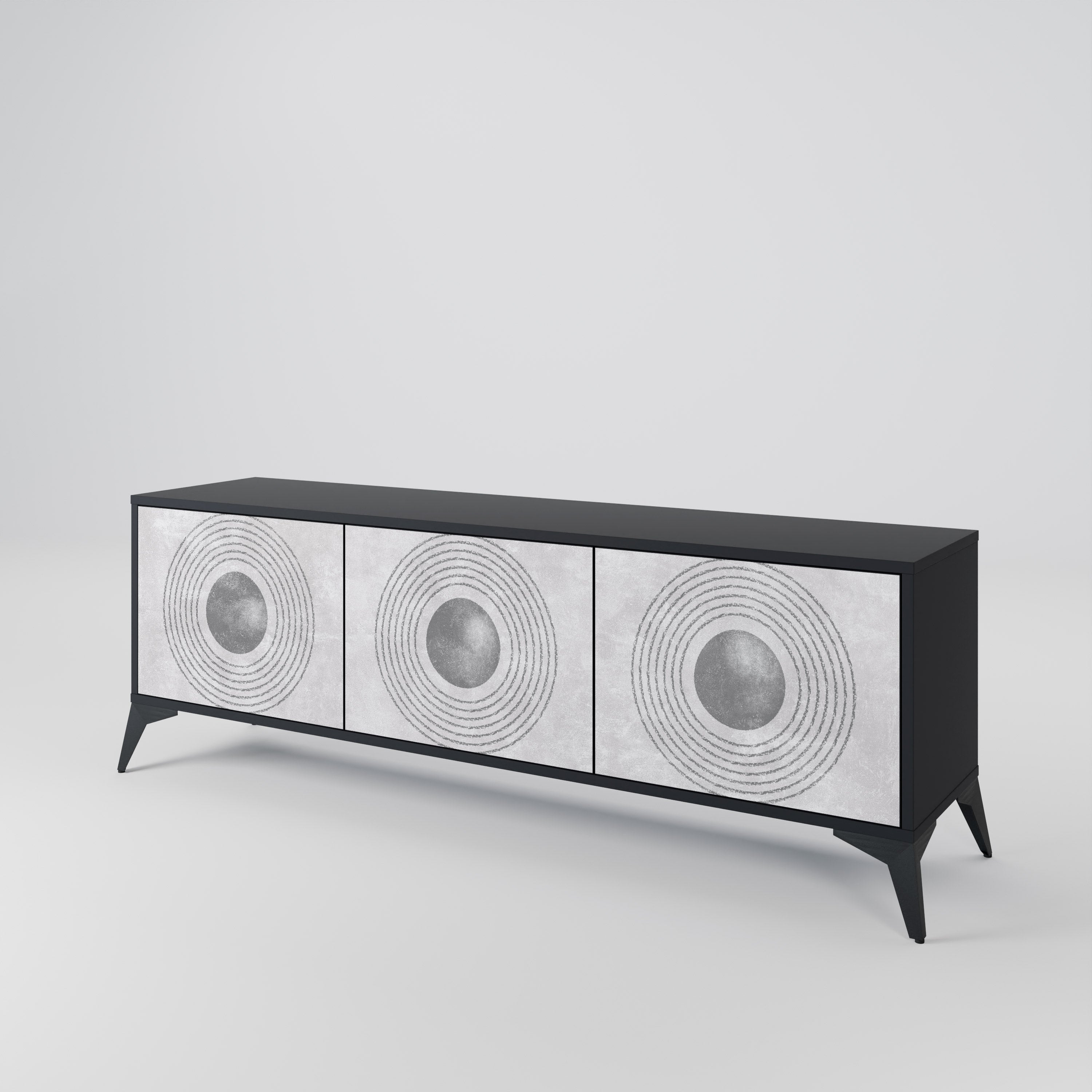SOLID CIRCLES Třídveřový TV stolek