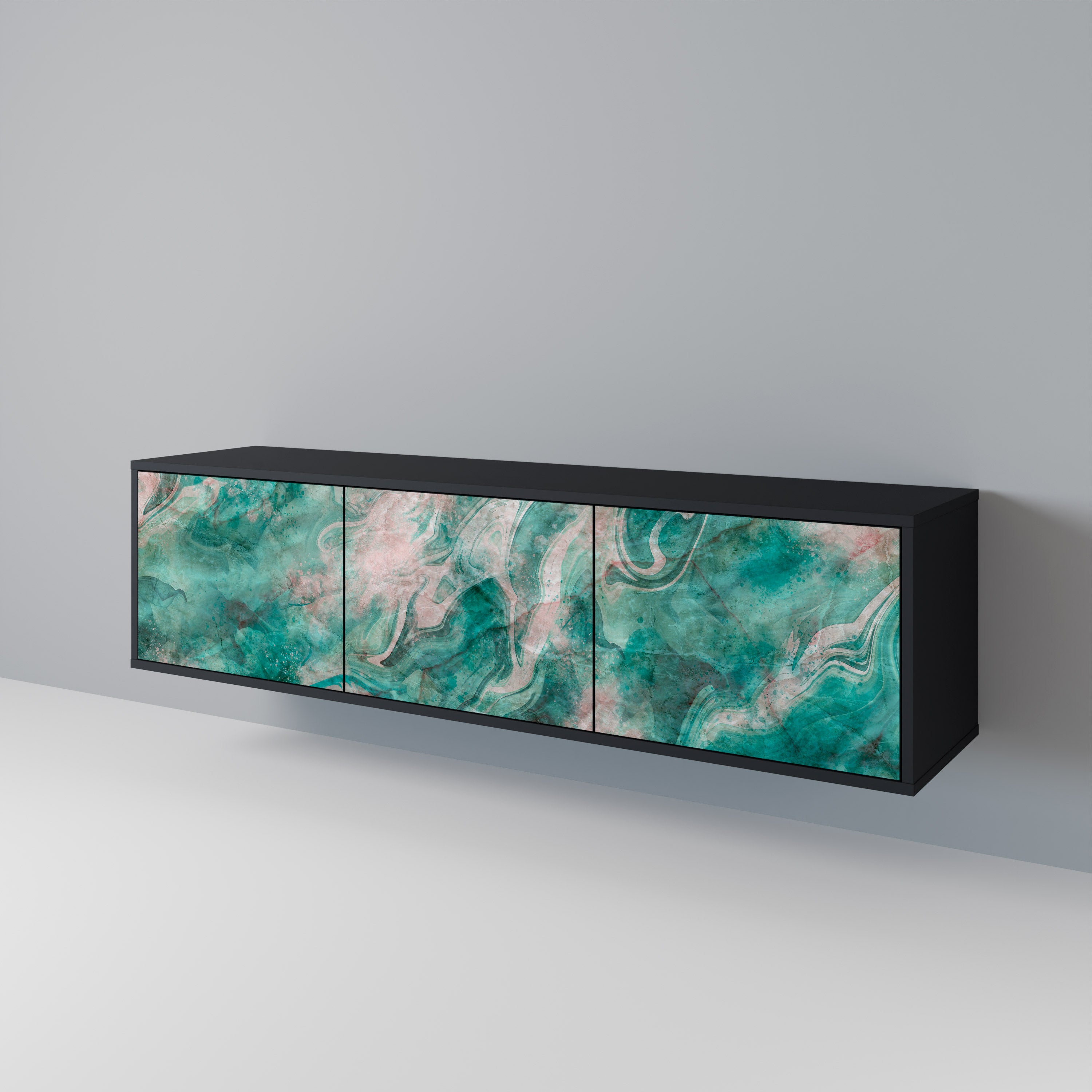ABSTRACT ALCHEMY Třídveřový TV stolek