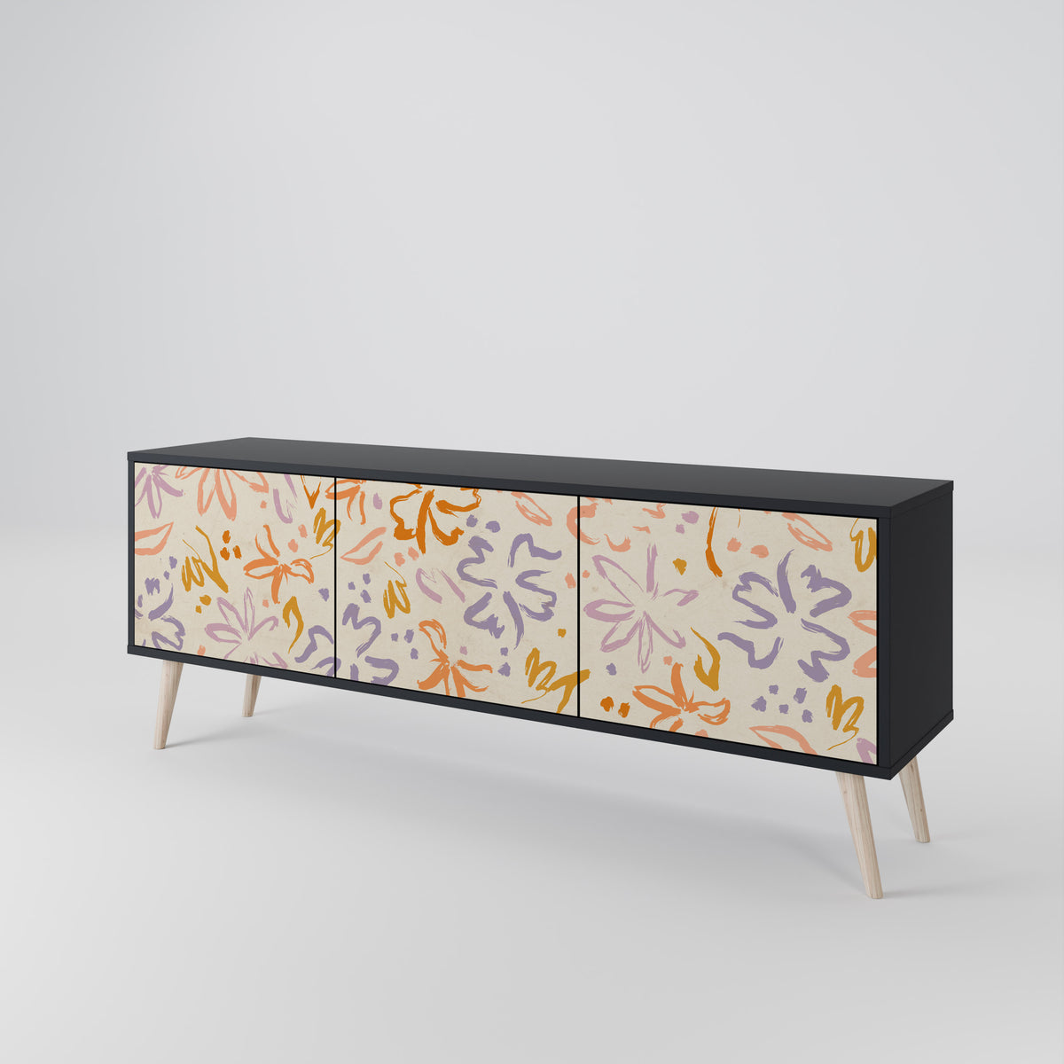 SPRING WHIMSY Třídveřový TV stolek