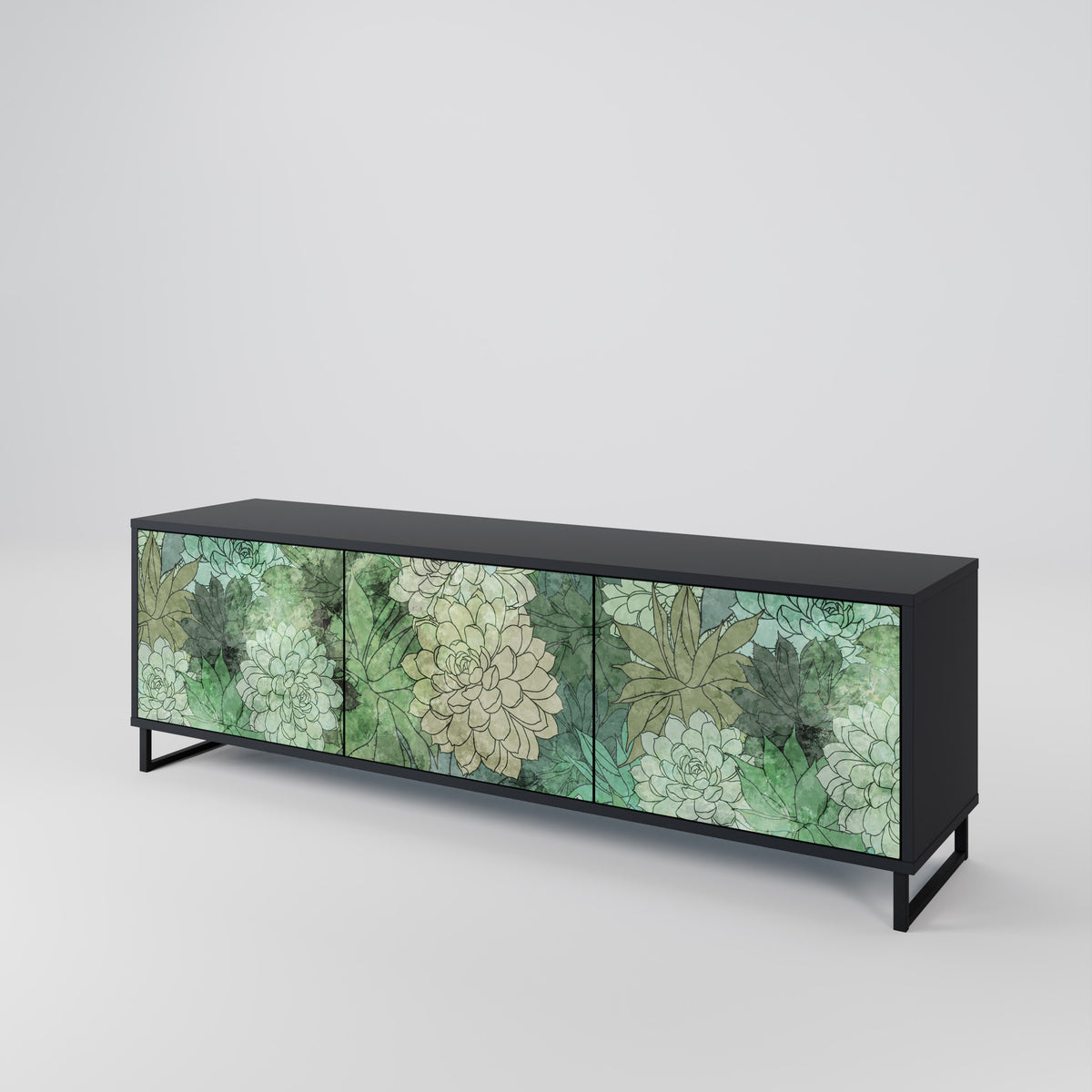 SUCCULENT CLUSTER Třídveřový TV stolek