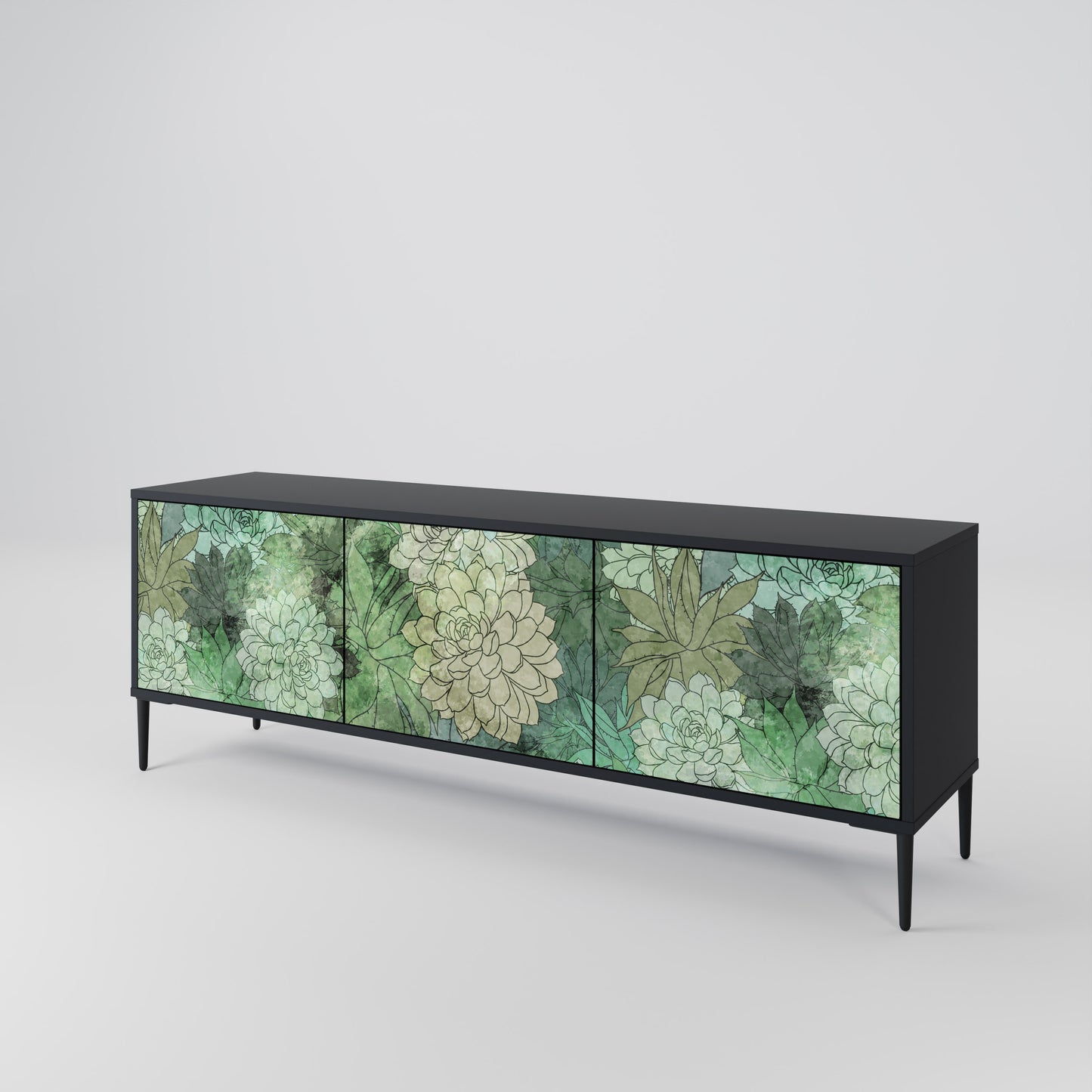 SUCCULENT CLUSTER Třídveřový TV stolek