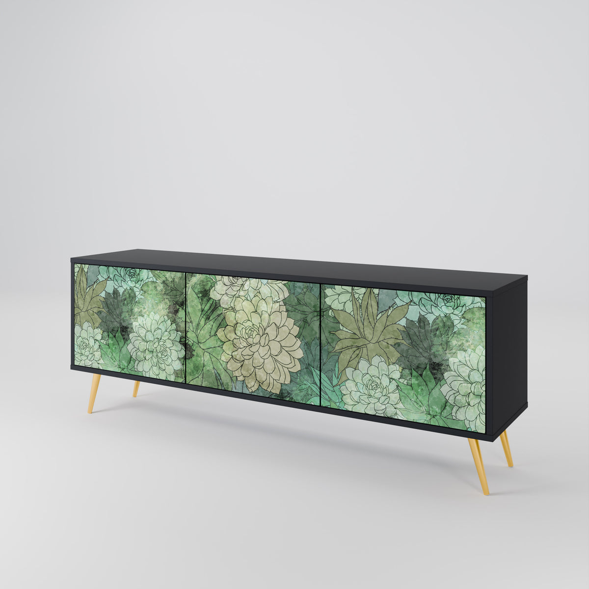 SUCCULENT CLUSTER Třídveřový TV stolek