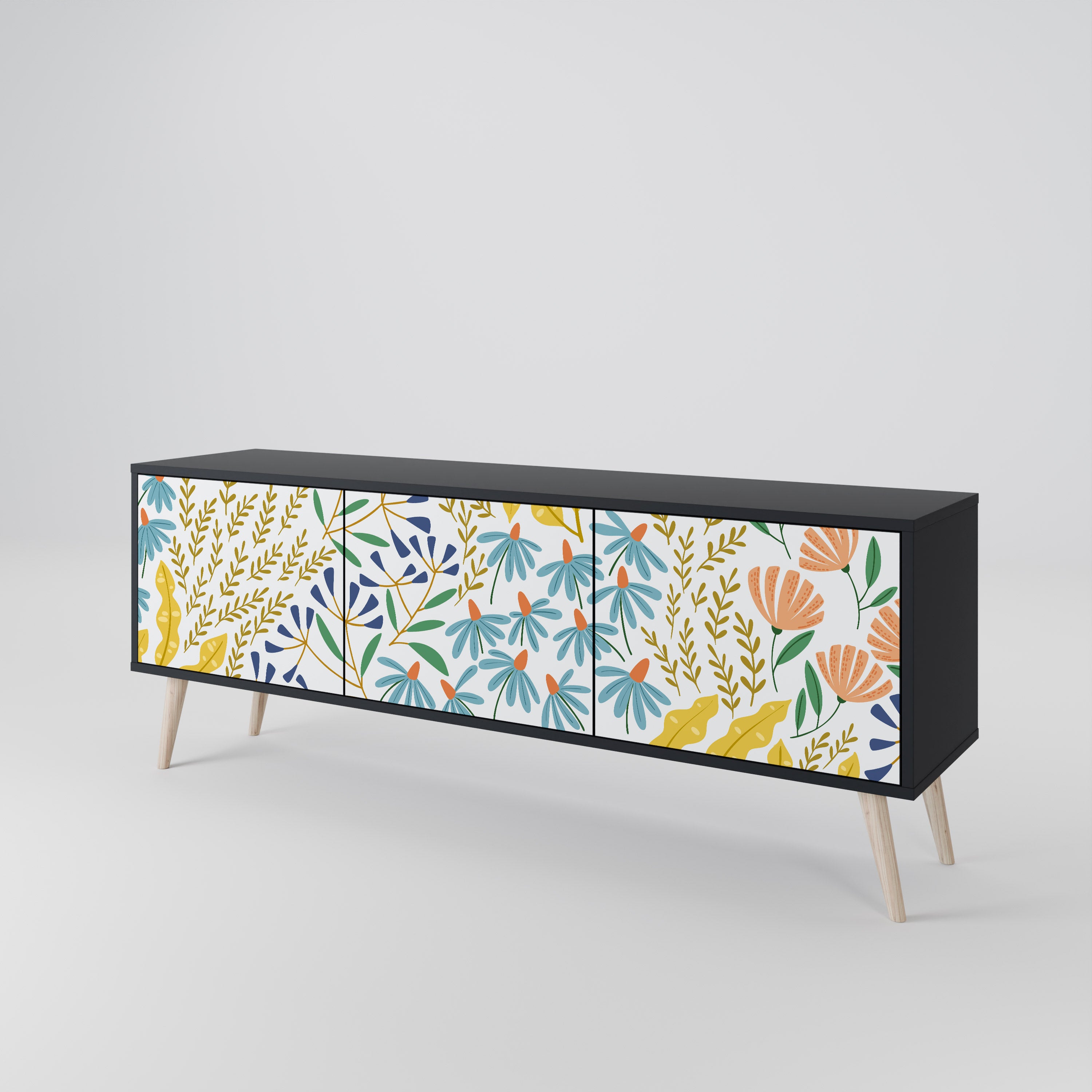 HELLO SPRING 3-Door TV Cabinet