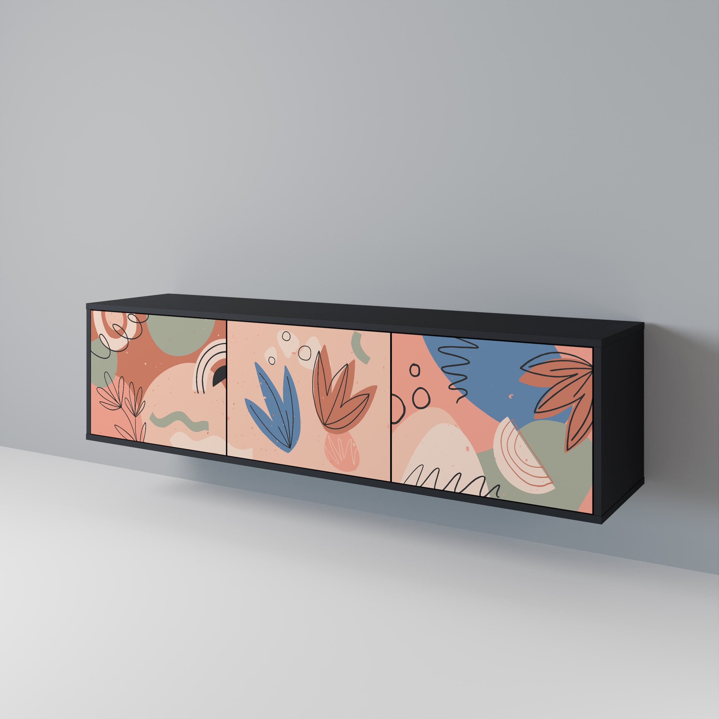 PASTEL DESTINY 3-Door TV Cabinet