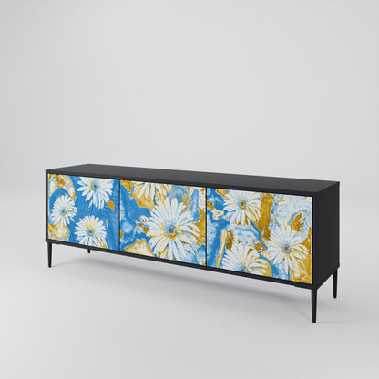 DAISY LUXE Třídveřový TV stolek
