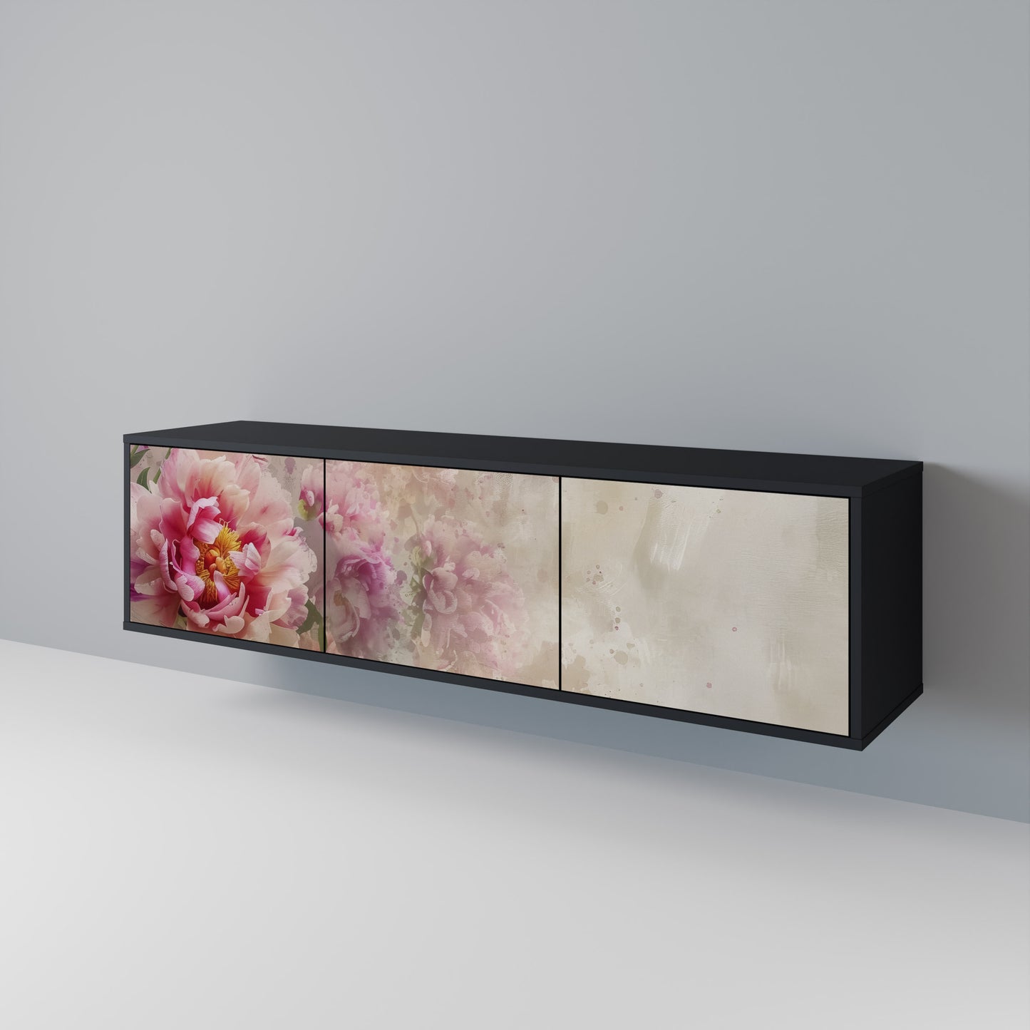 PEONY WHISPER Třídveřový TV stolek