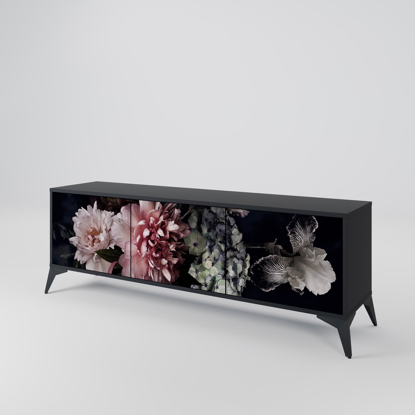 PURE BLOSSOM Třídveřový TV stolek