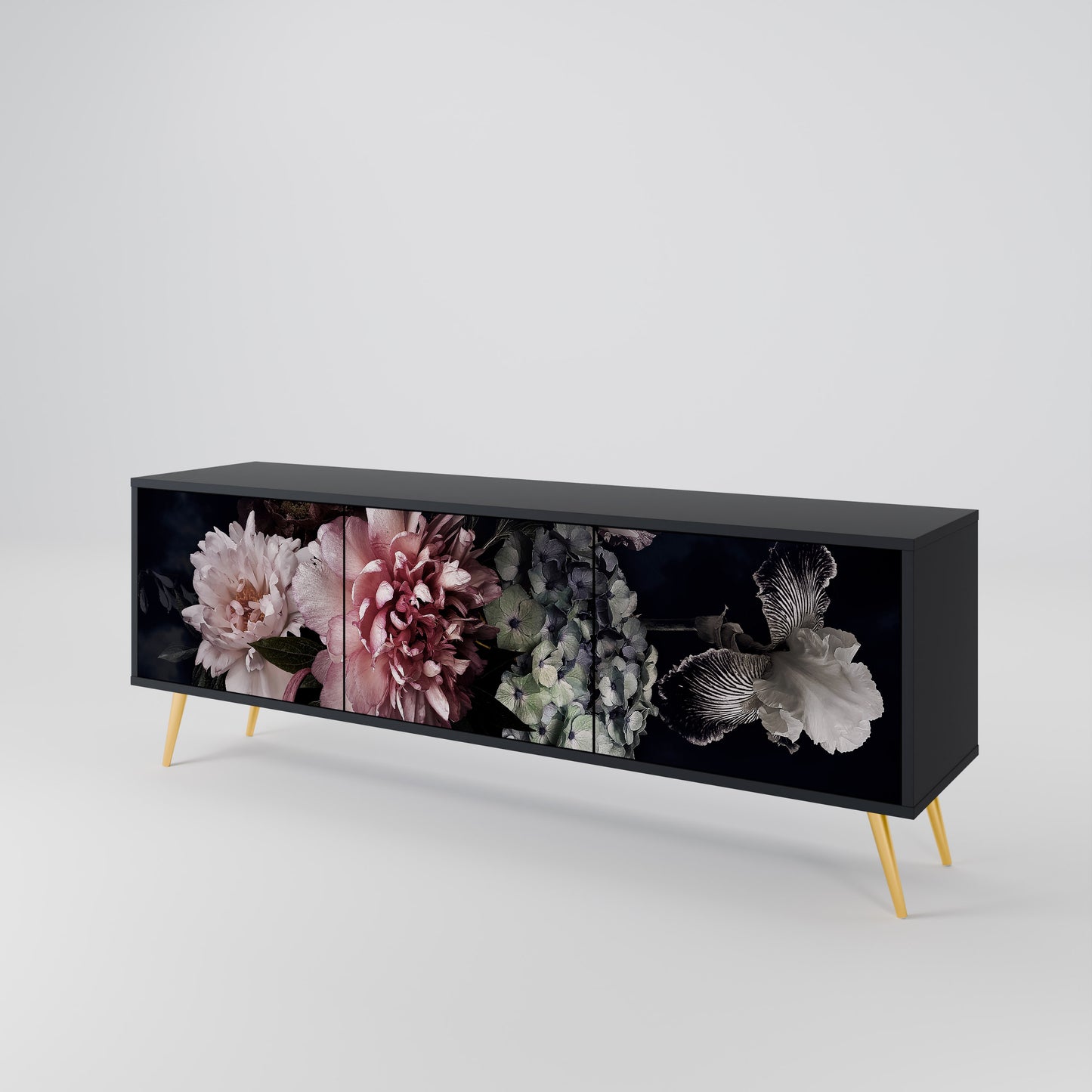 PURE BLOSSOM Třídveřový TV stolek