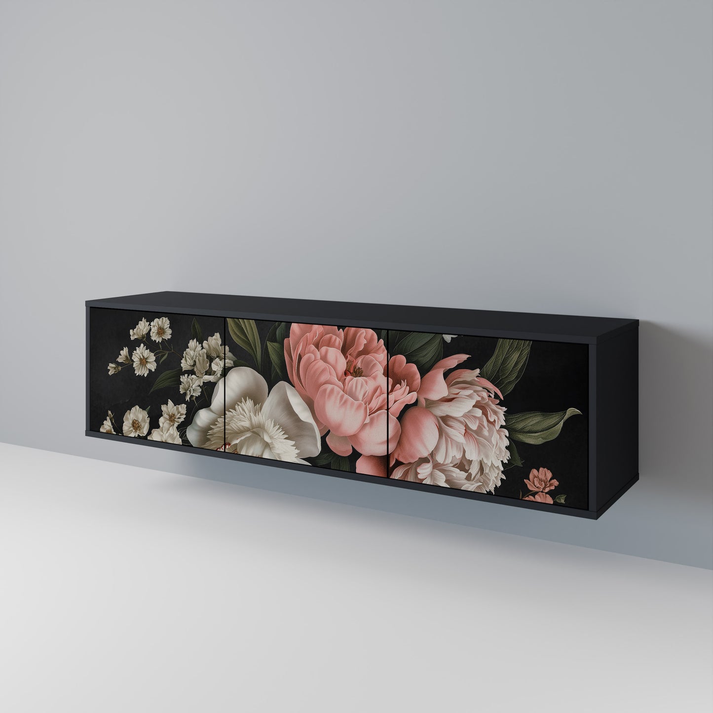 LUSH ELEGANCE Třídveřový TV stolek