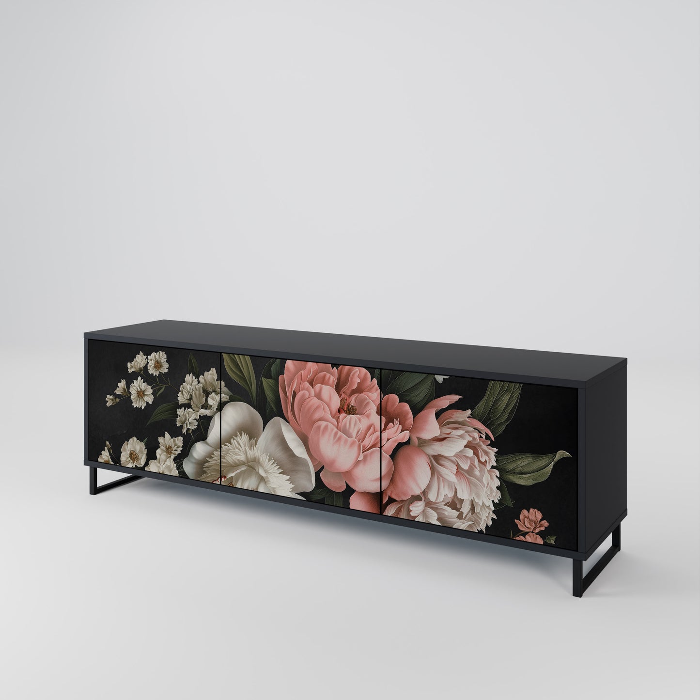 LUSH ELEGANCE Třídveřový TV stolek