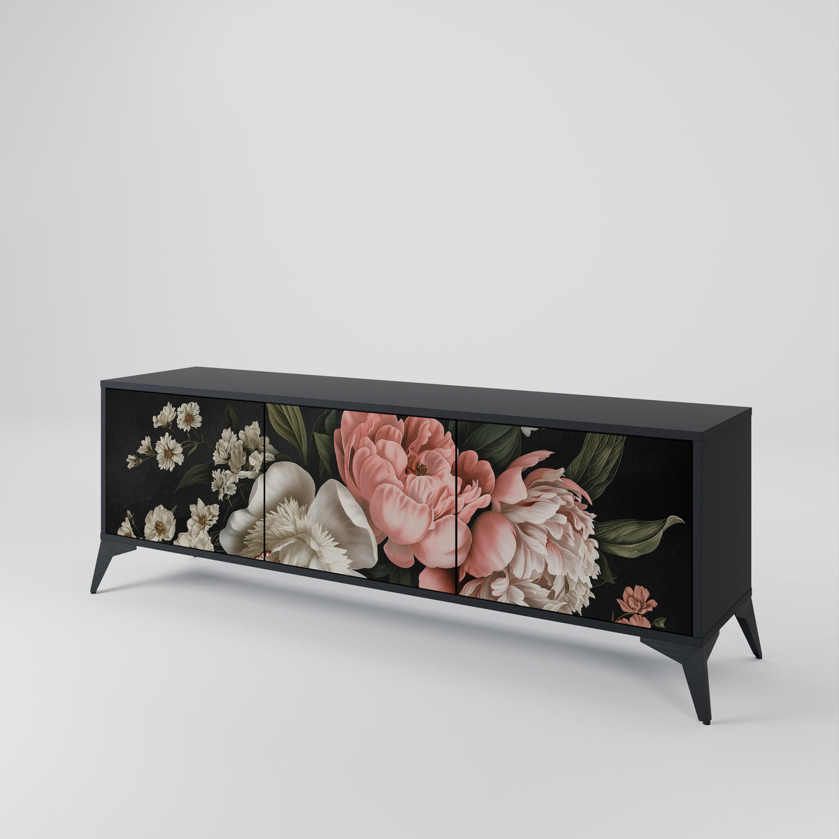 LUSH ELEGANCE Třídveřový TV stolek