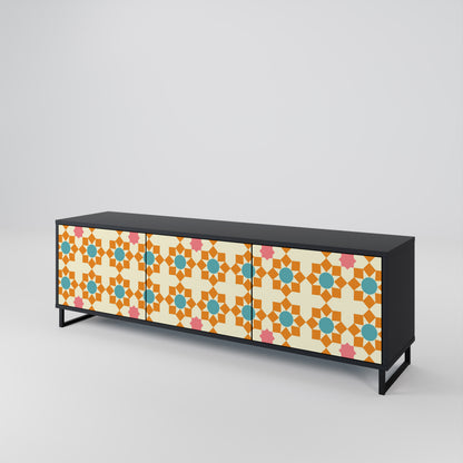 FLORAL DECOR Třídveřový TV stolek
