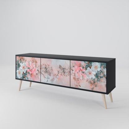 CHERRY BLOSSOM Třídveřový TV stolek