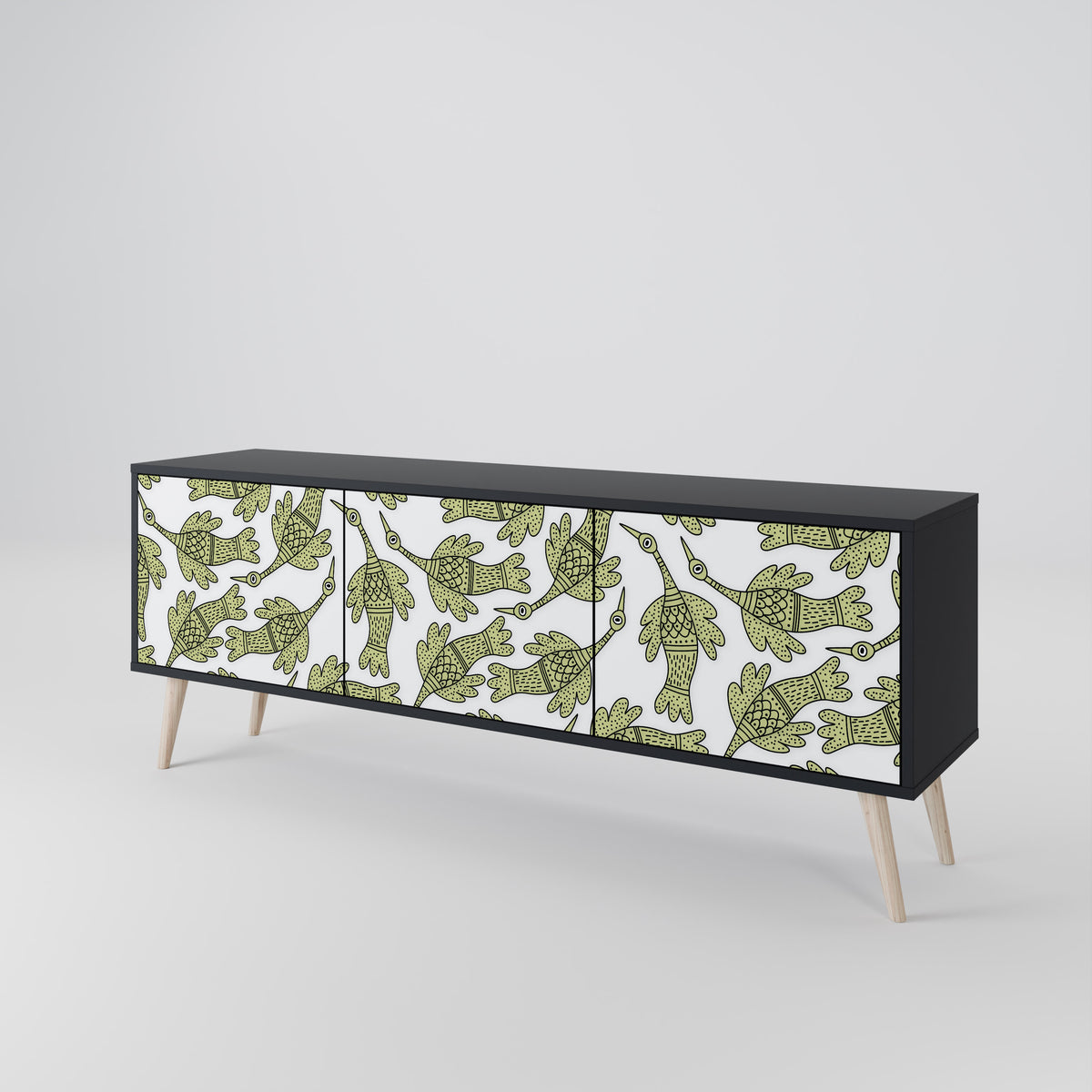 SEEDLING SONGBIRD Třídveřový TV stolek