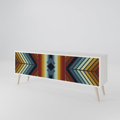 INDIGENOUS ZIGZAG Třídveřový TV stolek