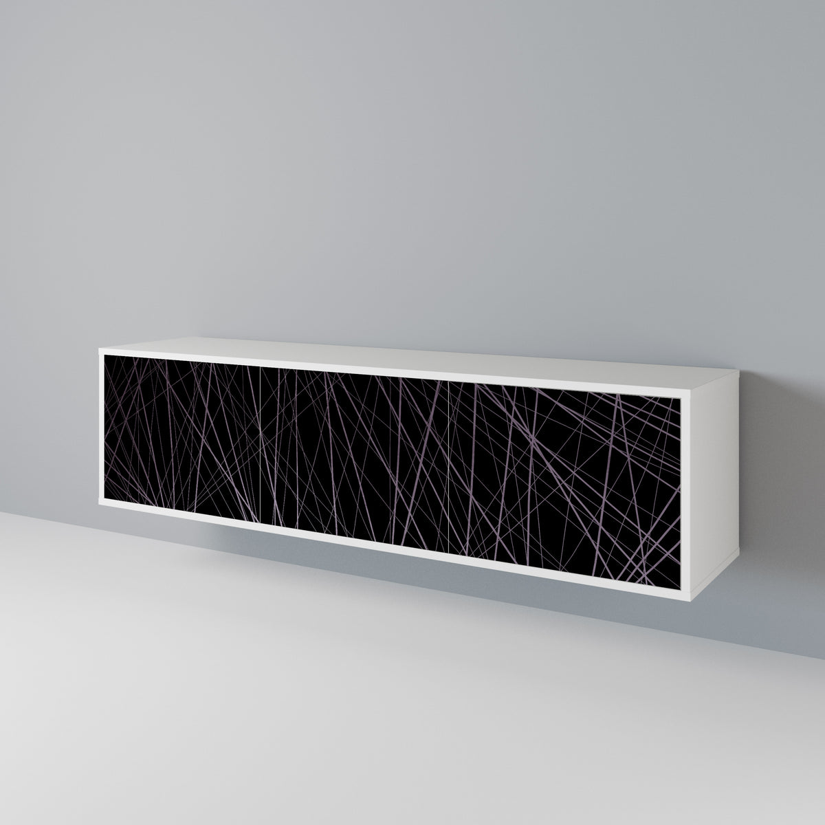 SHIMMER SPIDERGRAM Třídveřový TV stolek