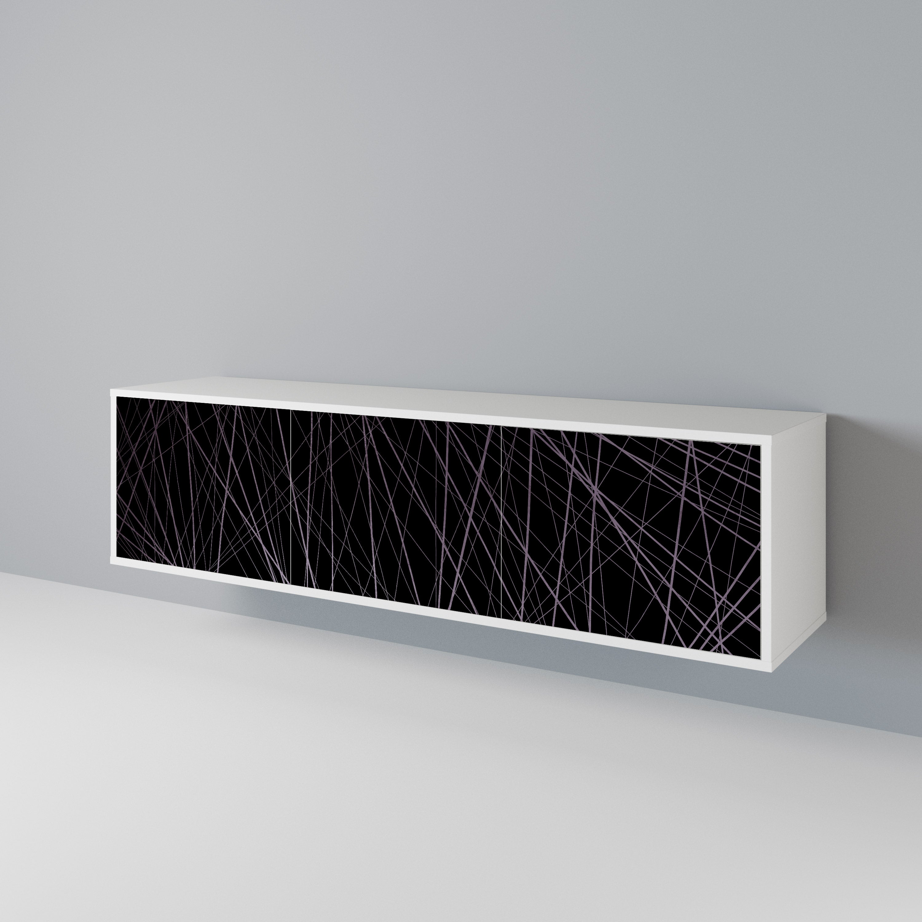 SHIMMER SPIDERGRAM Třídveřový TV stolek