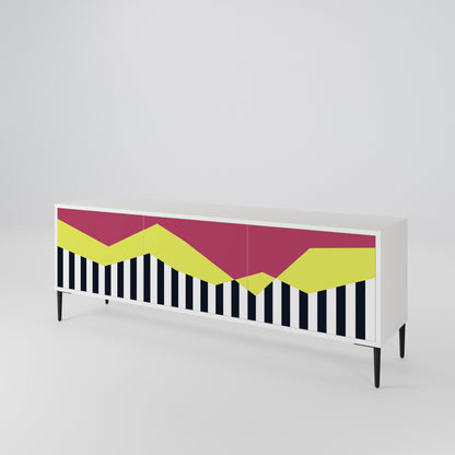 PIANO FANTASY Třídveřový TV stolek